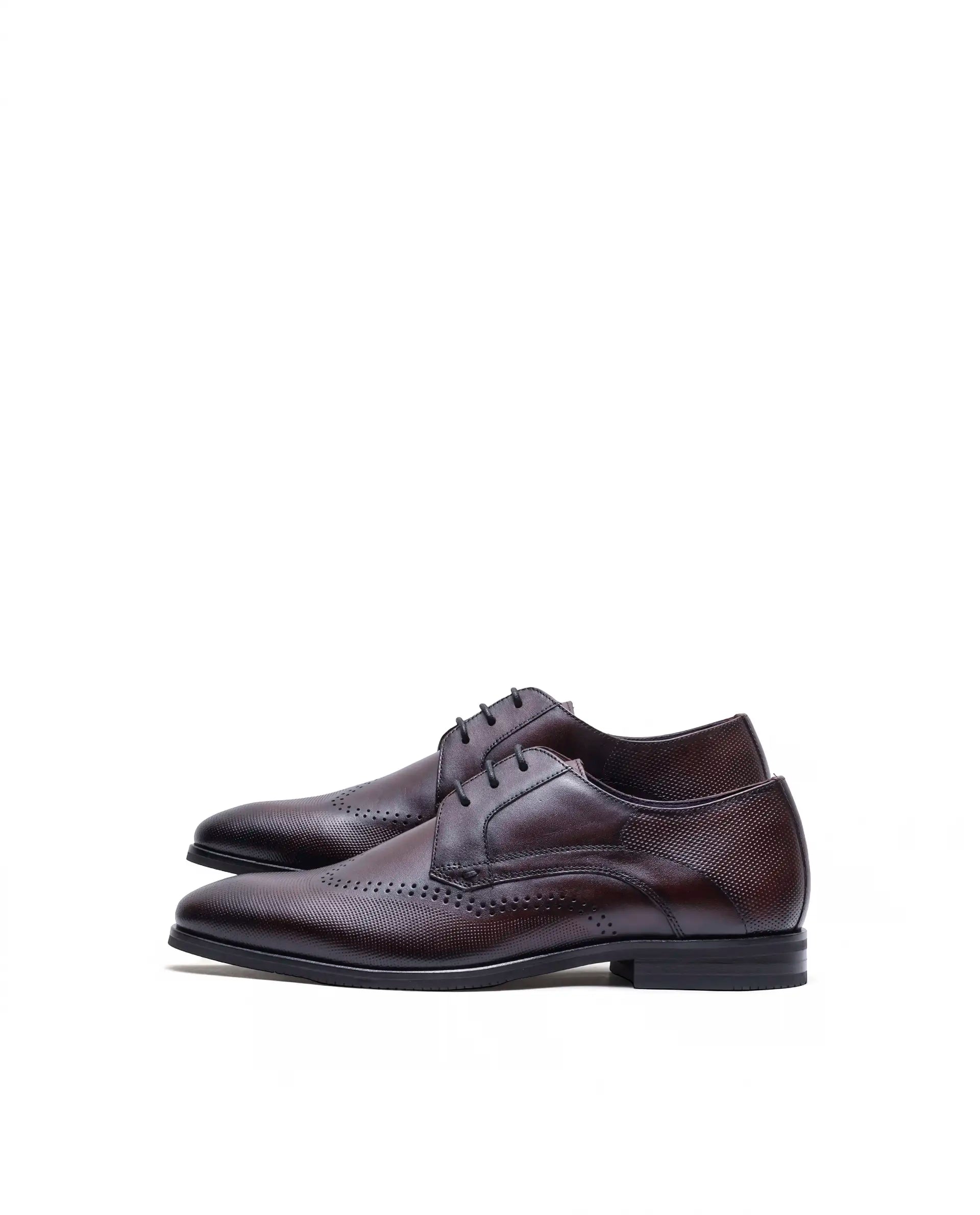Rare Rabbit Men's Marcello Bordo Leather Formal