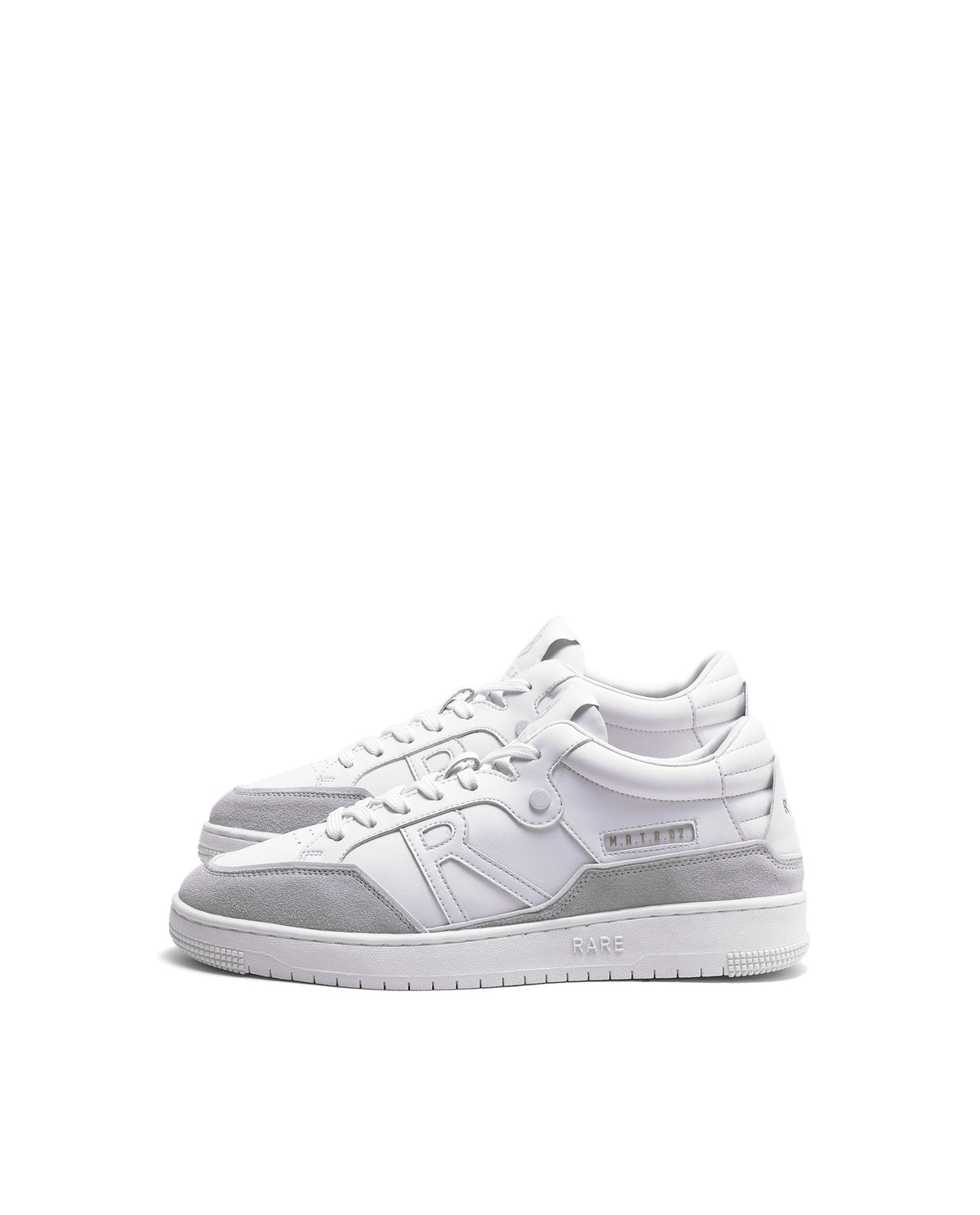 Rarez Men's Matr 02 Primary White Micro Fiber Sneaker