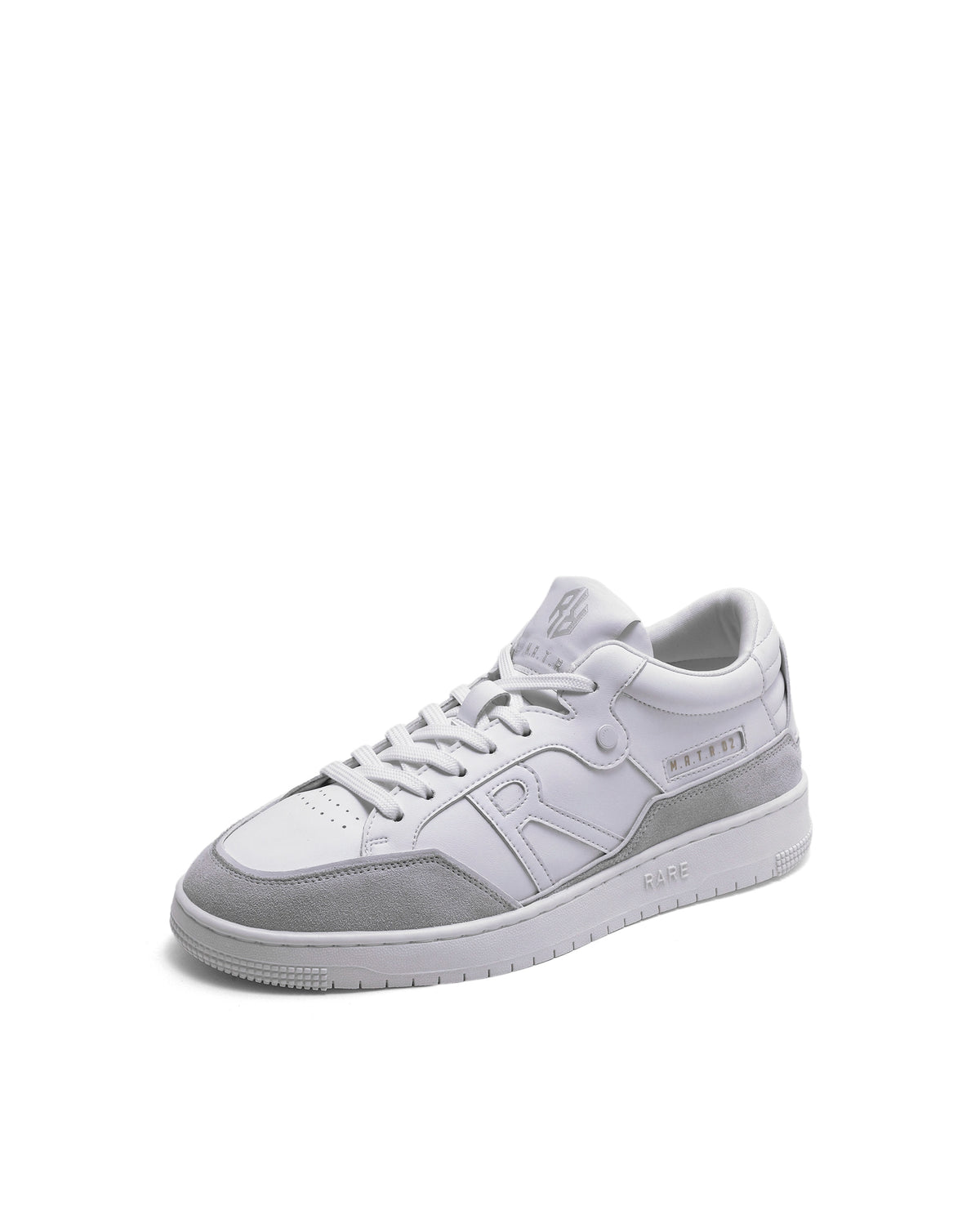 Rarez Men's Matr 02 Primary White Micro Fiber Sneaker