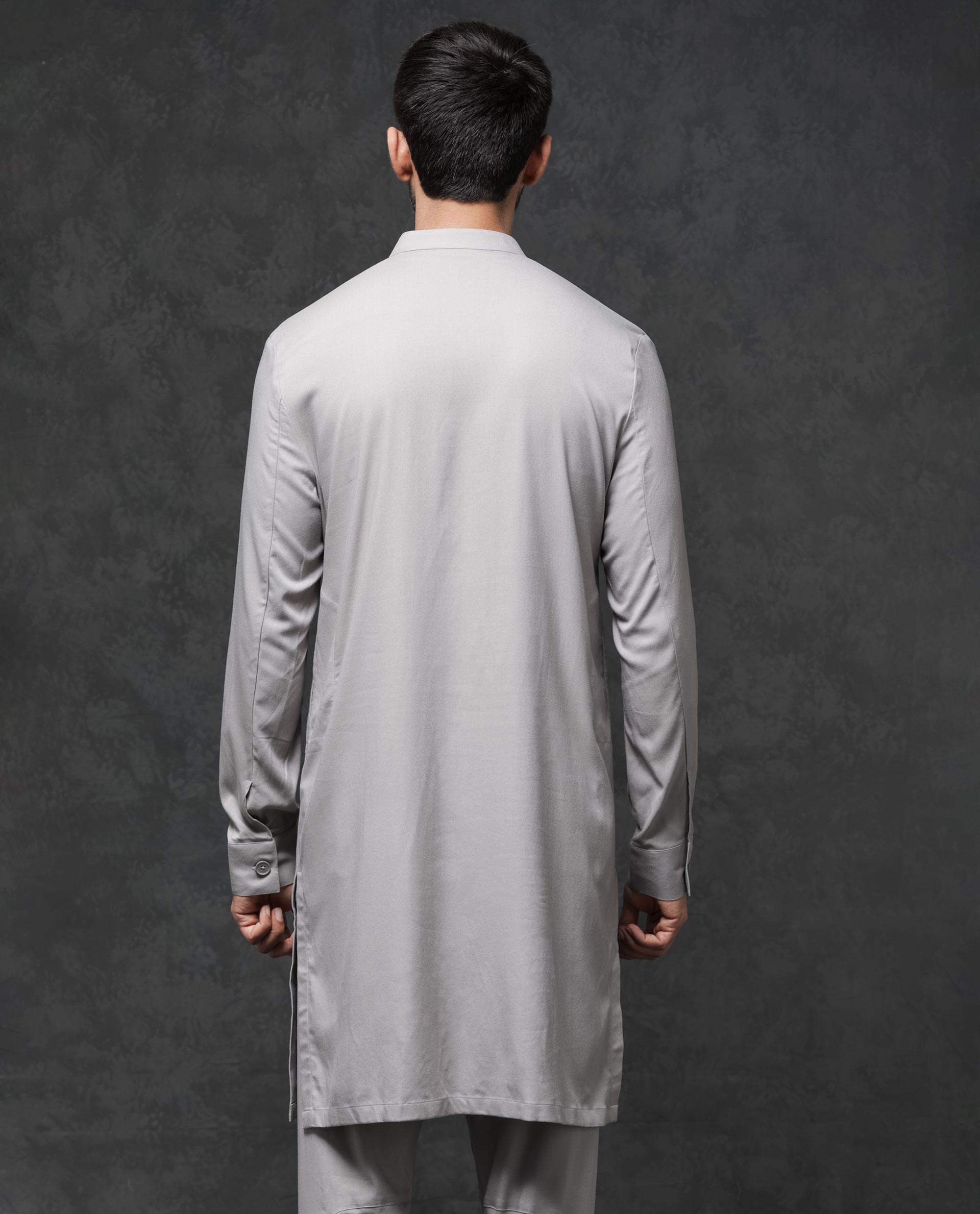 Rare Rabbit Men's Medo-Kpb Grey Kurta-Suit