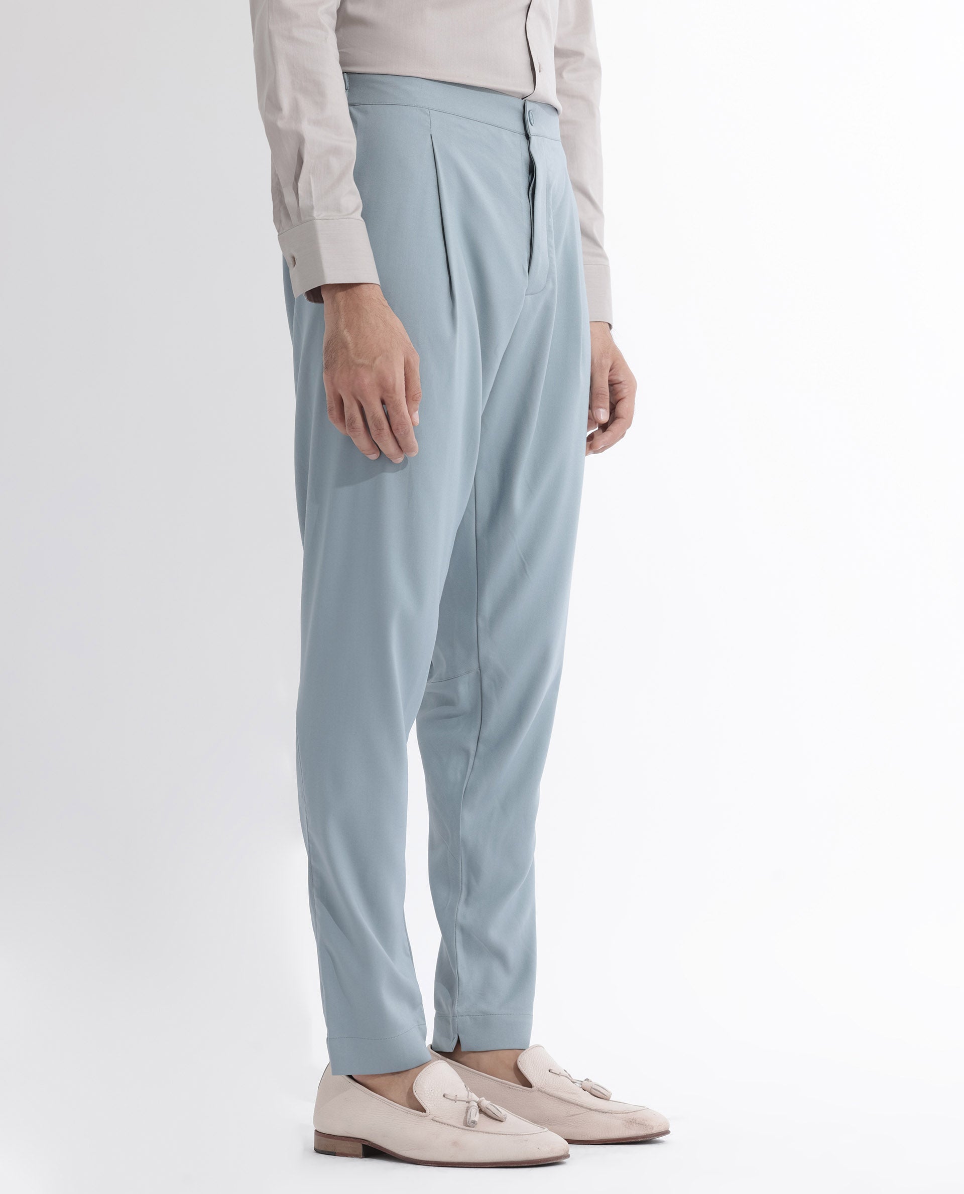 Rare Rabbit Mens Medo-P Dusky Green Mid Rise Pajama