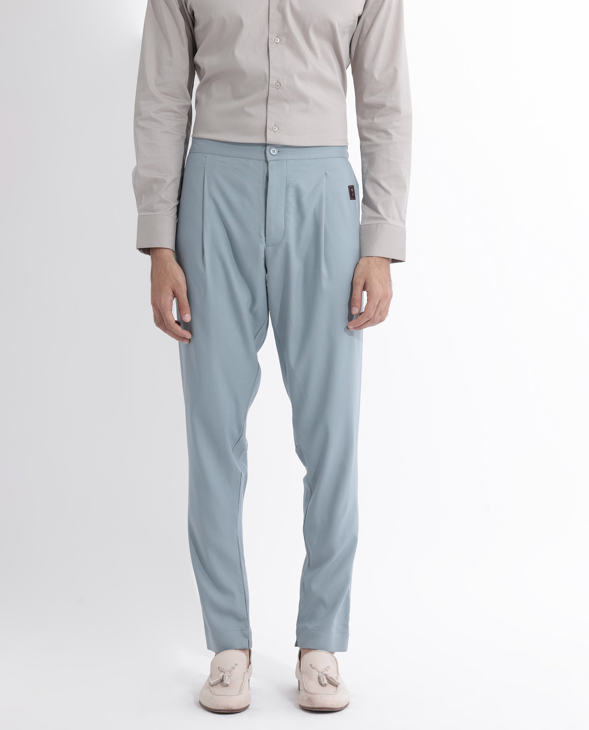 Rare Rabbit Mens Medo-P Dusky Green Mid Rise Pajama