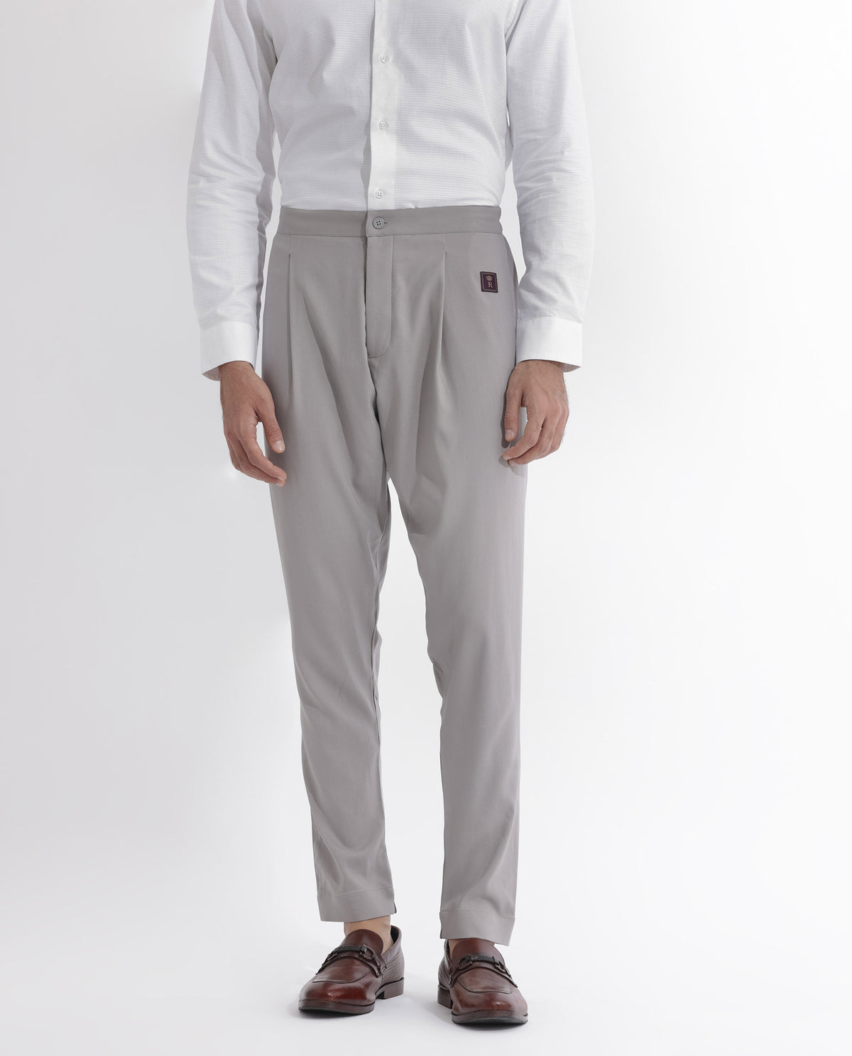 Rare Rabbit Mens Medo-P Grey Mid Rise Pajama