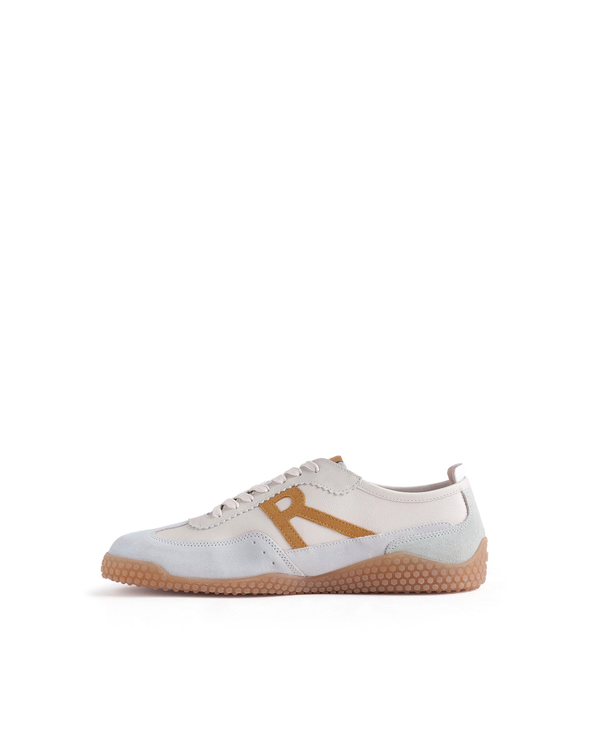 Rare Rabbit Men's Membo Mustard Leather Sneaker