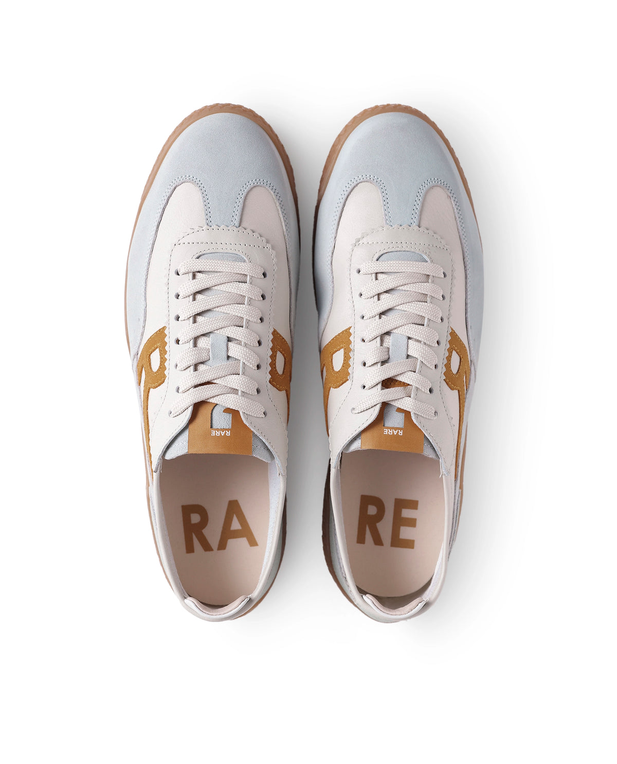 Rare Rabbit Men's Membo Mustard Leather Sneaker