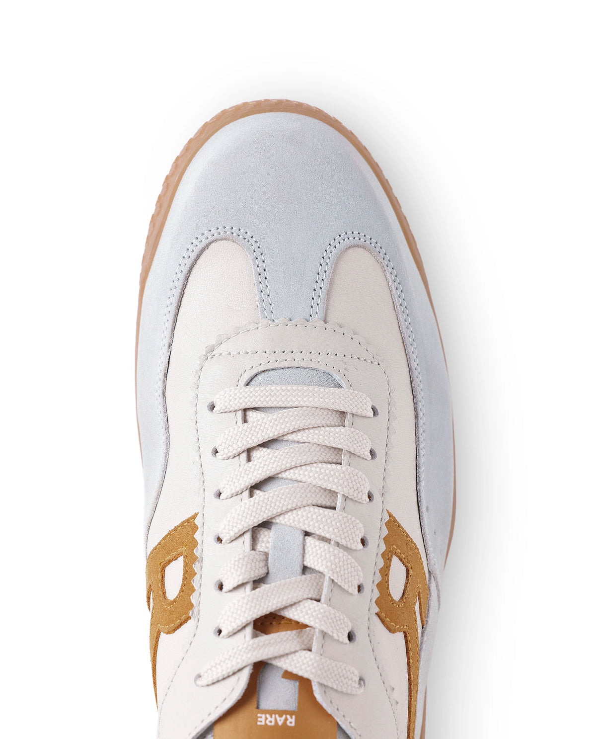 Rare Rabbit Men's Membo Mustard Leather Sneaker