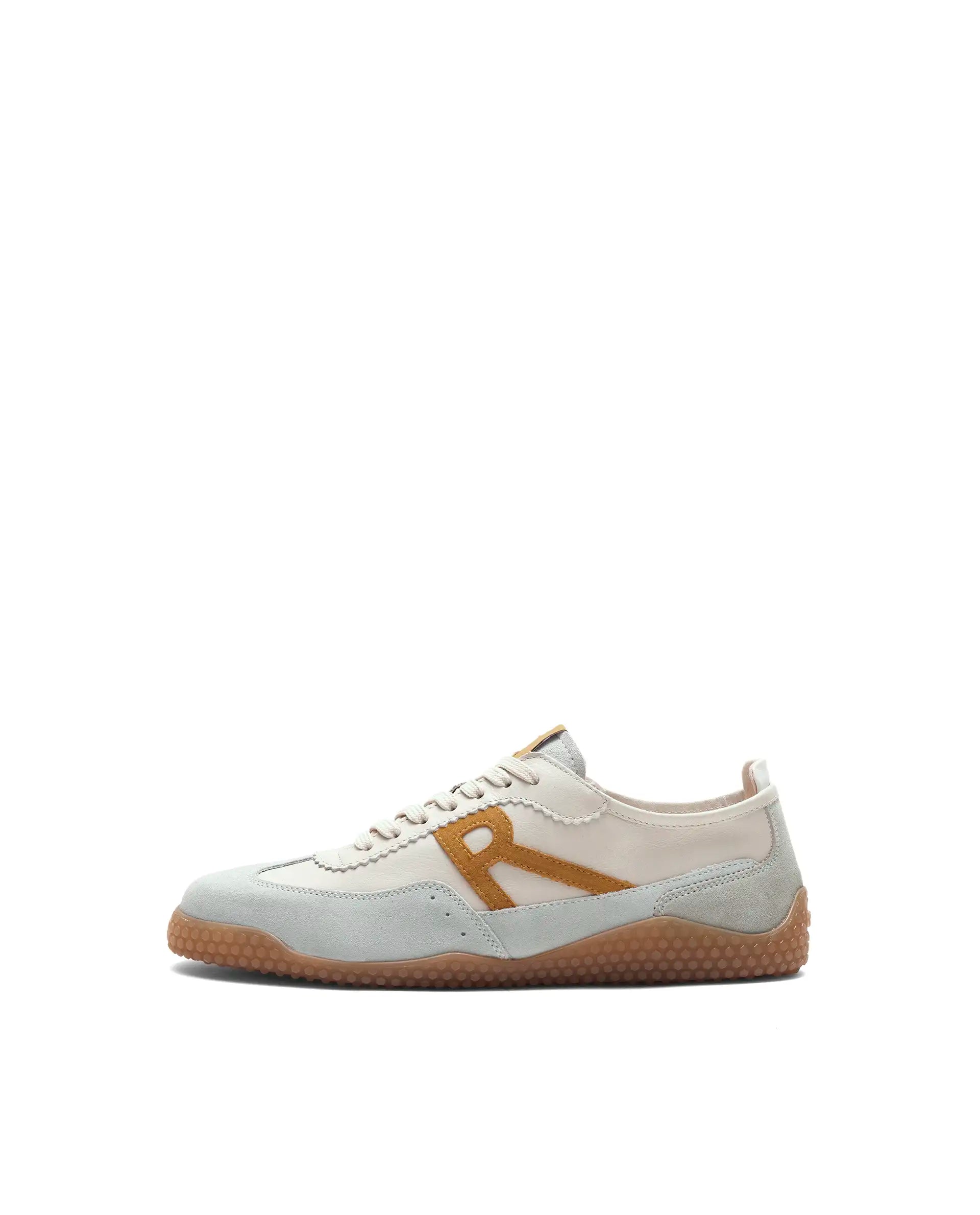 Rare Rabbit Men's Membo Mustard Leather Sneaker