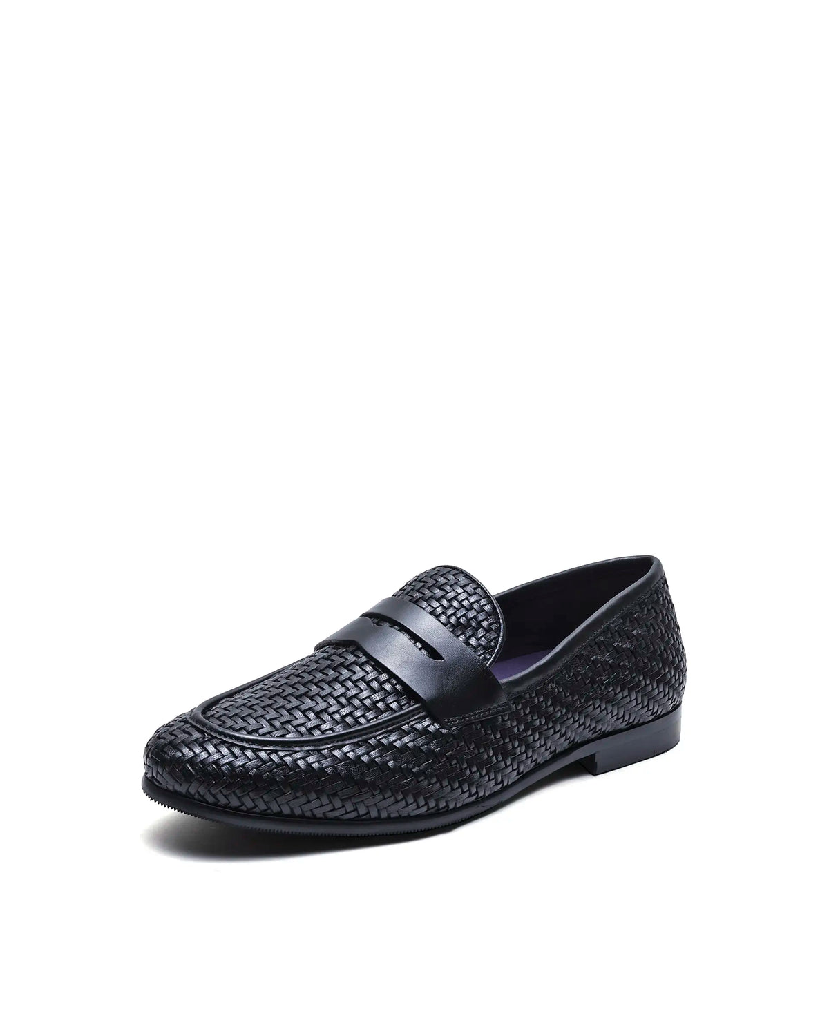 Rare Rabbit Men's Milano Black Leather Mocassin