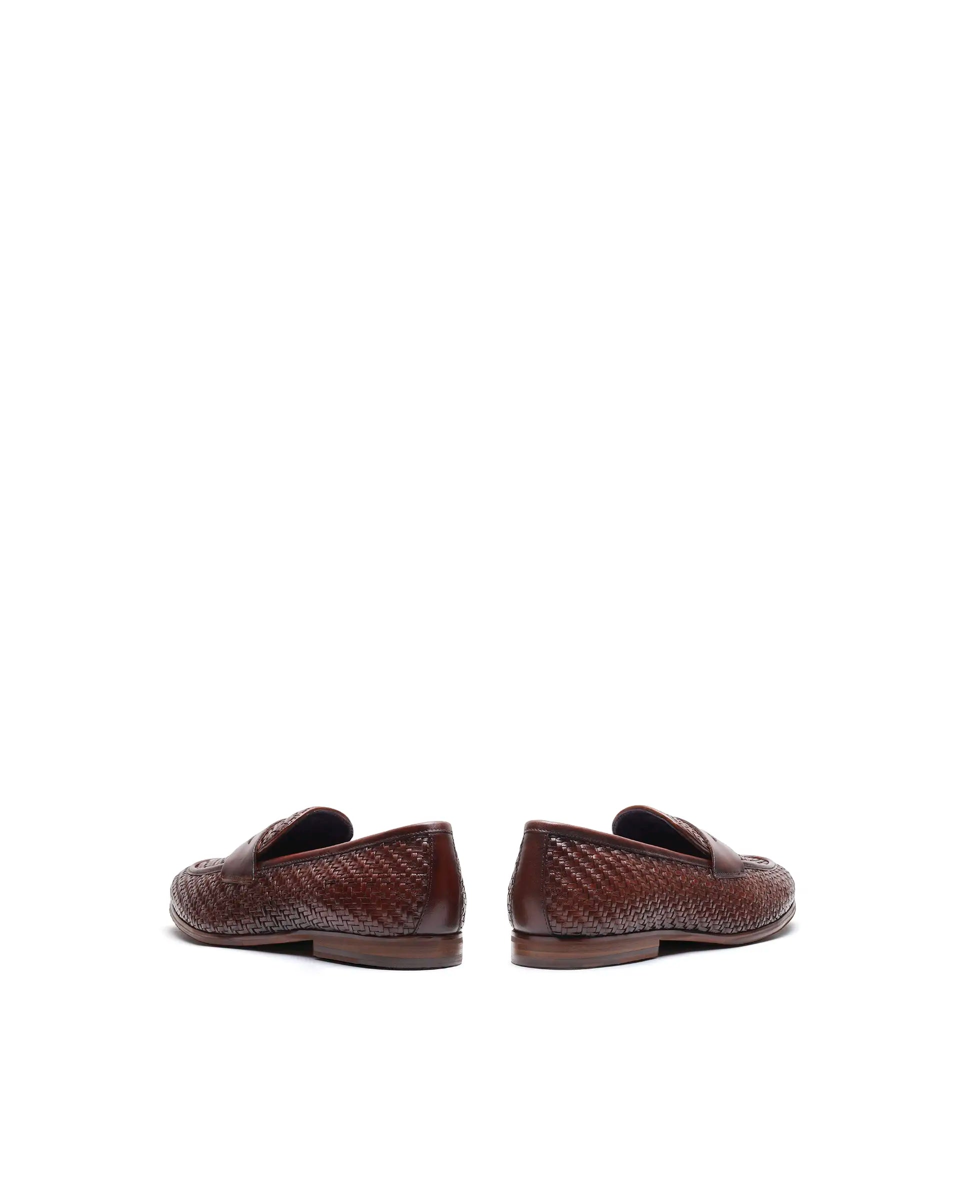 Rare Rabbit Men's Milano Tan Leather Mocassin