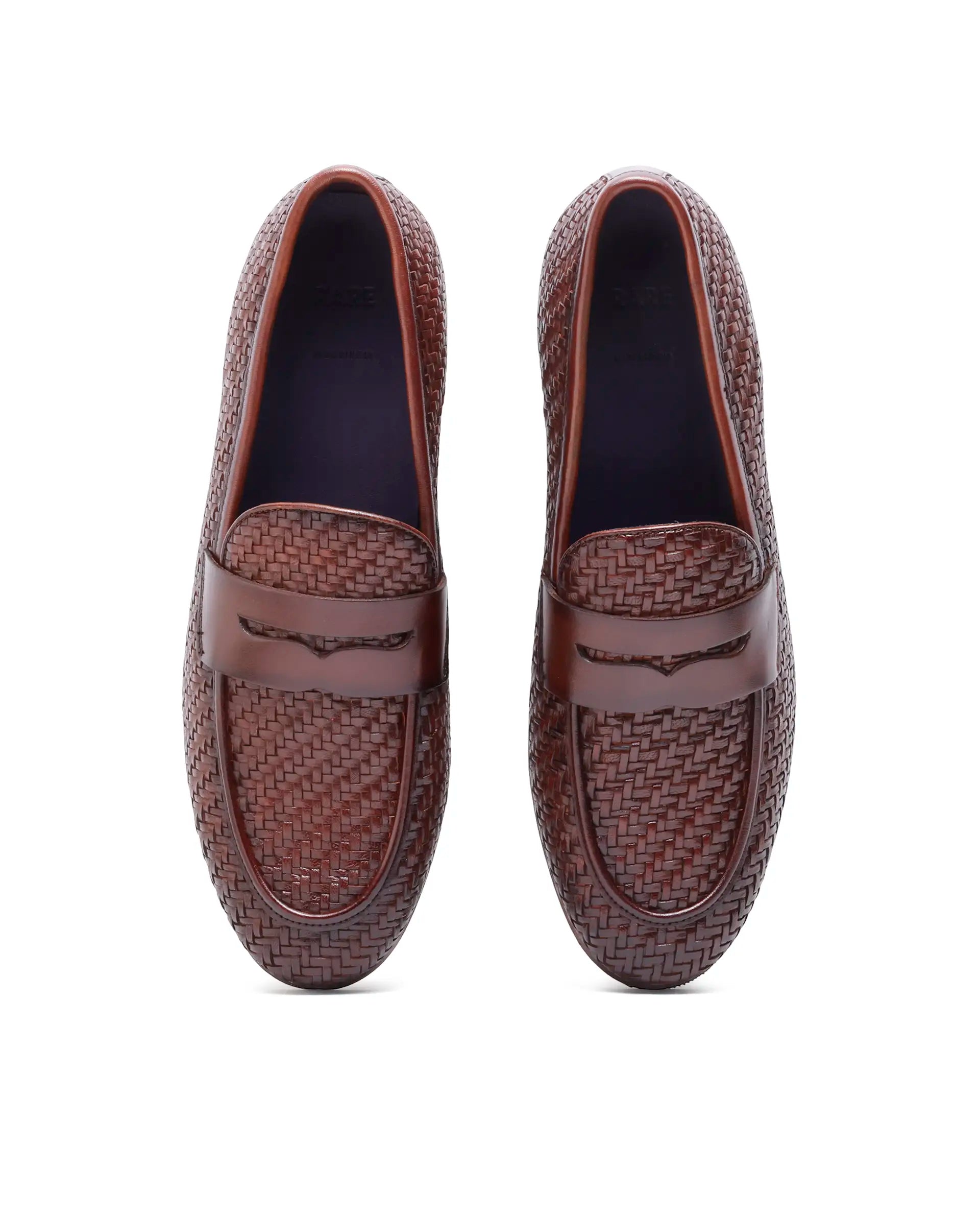 Rare Rabbit Men's Milano Tan Leather Mocassin