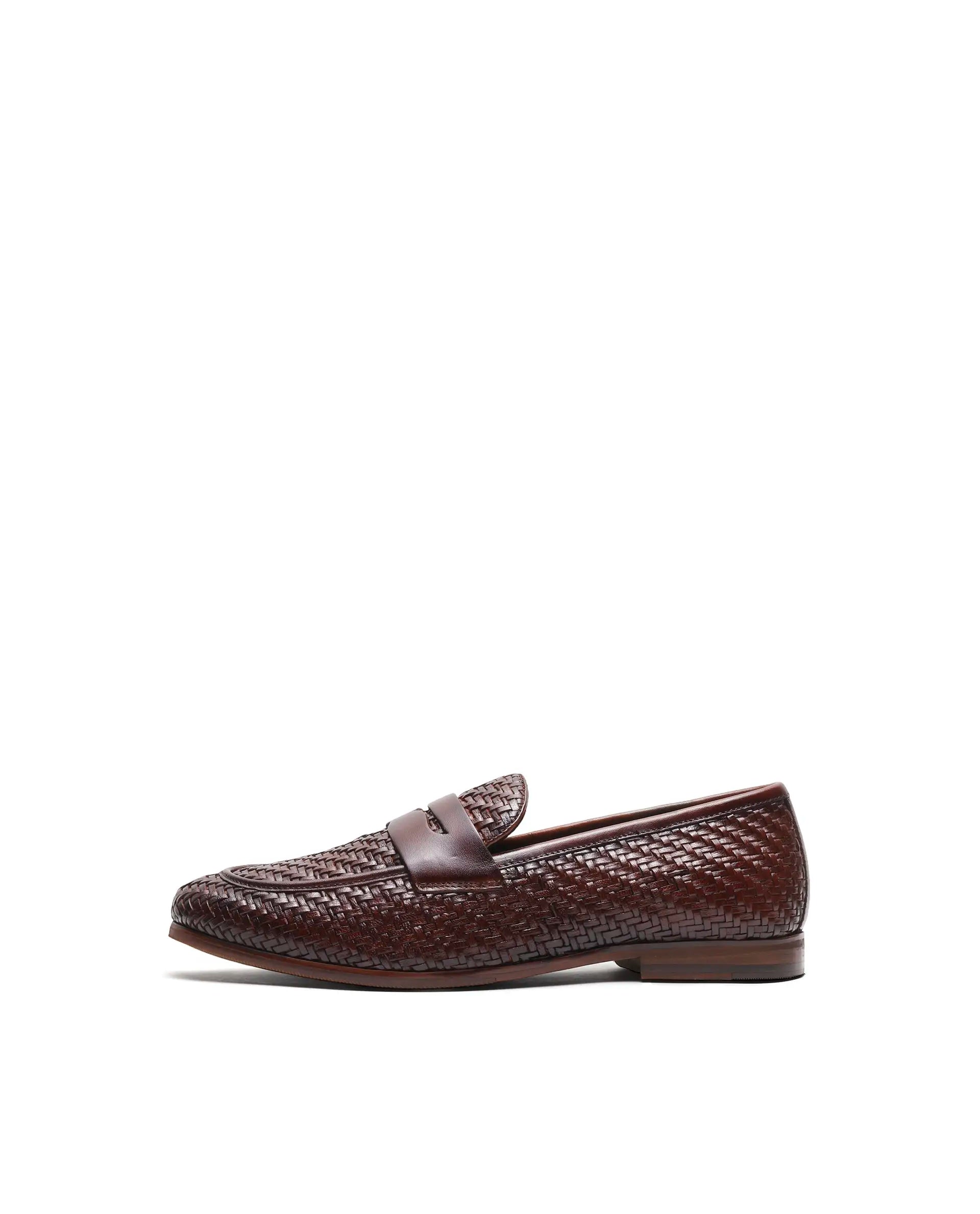 Rare Rabbit Men's Milano Tan Leather Mocassin