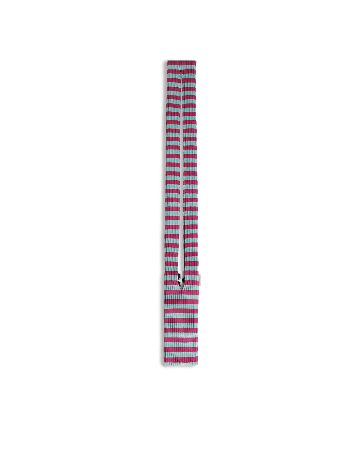 Rareism Women's Mobile Pouch Fluorescent Aqua Polyester Striped Mobile Pouches