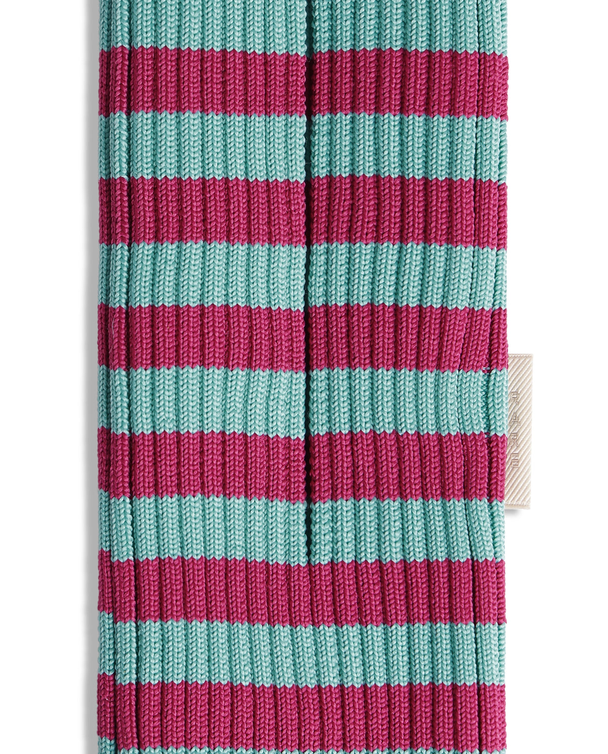 Rareism Women's Mobile Pouch Fluorescent Aqua Polyester Striped Mobile Pouches
