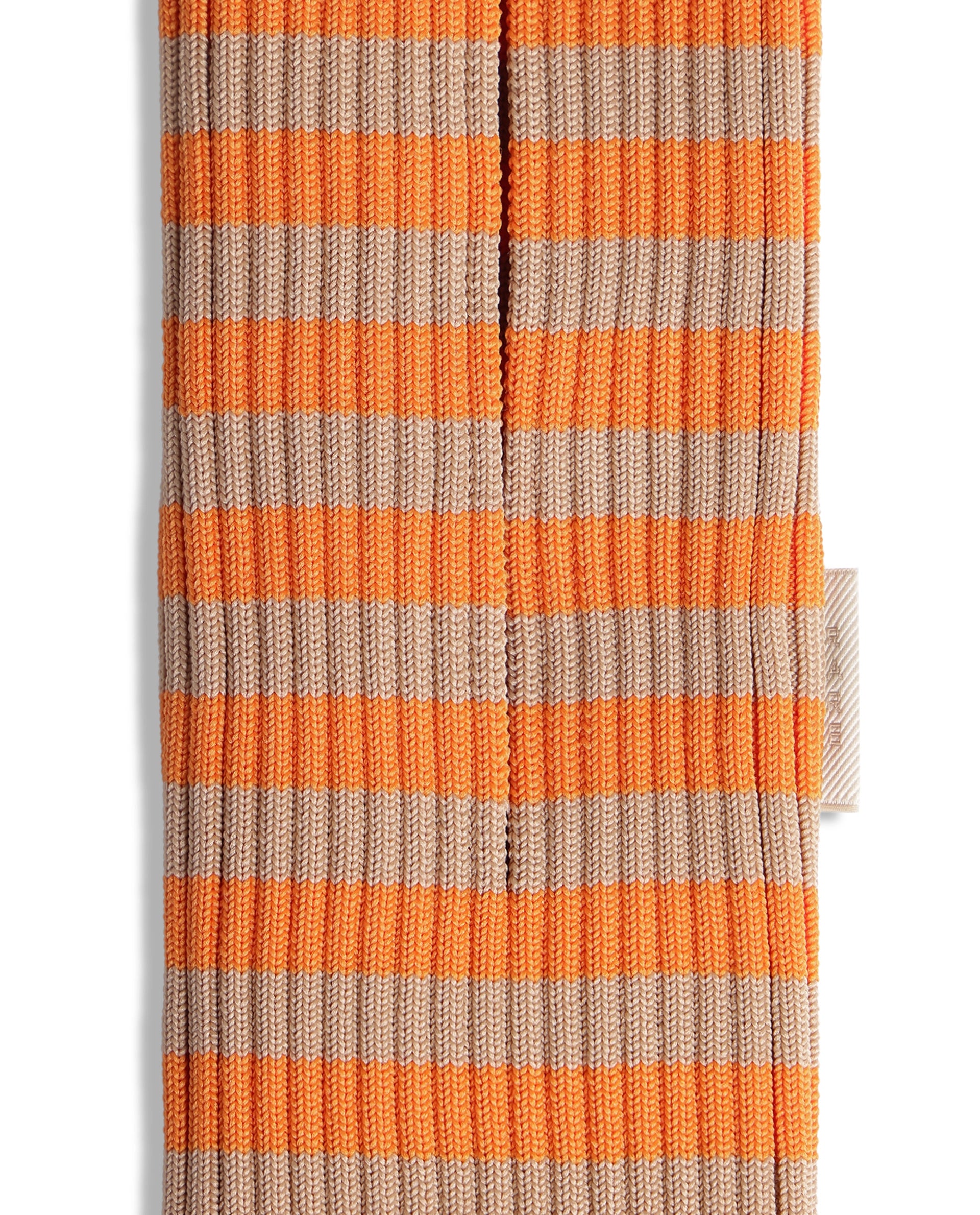 Rareism Women's Mobile Pouch Light Beige Polyester Striped Mobile Pouches