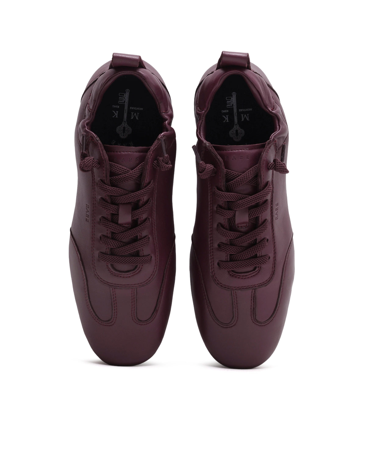 Rarez Men's Montare 7 Dark Burgundy Leather Sneaker