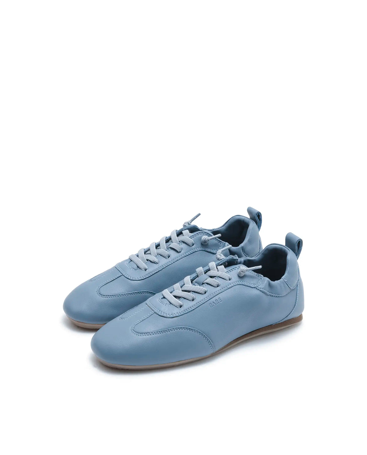 Rarez Men's Montare 7 Light Blue Leather Sneaker