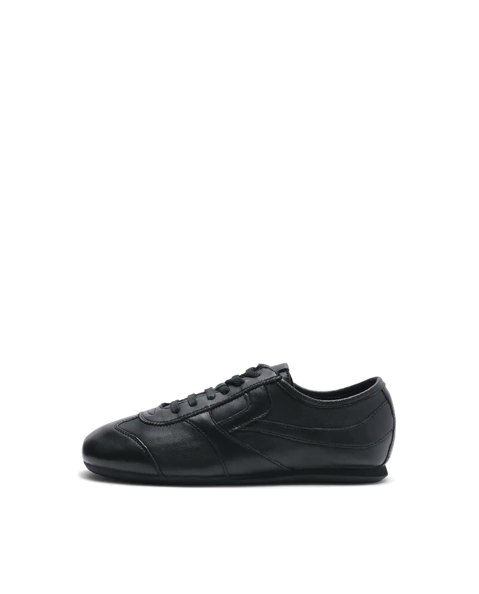 Rarez Men's Montare Black Leather Sneaker