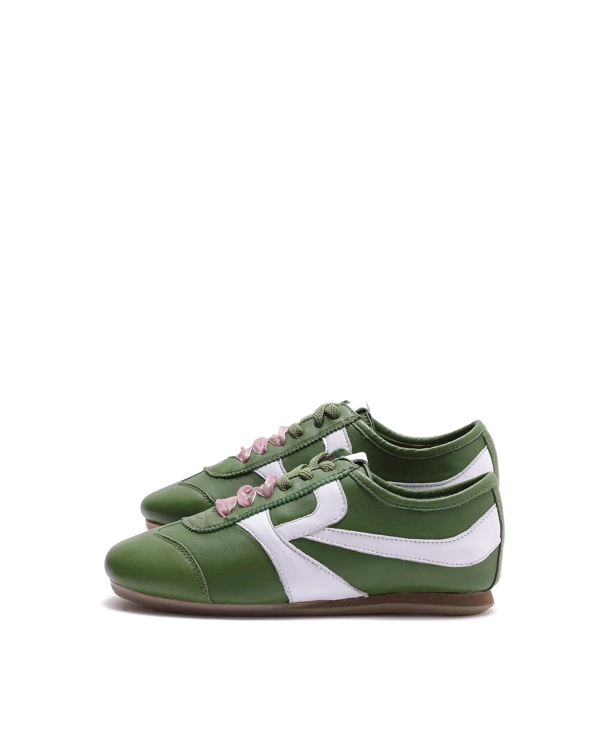 Rarez Women's Montare Green Leather Sneaker