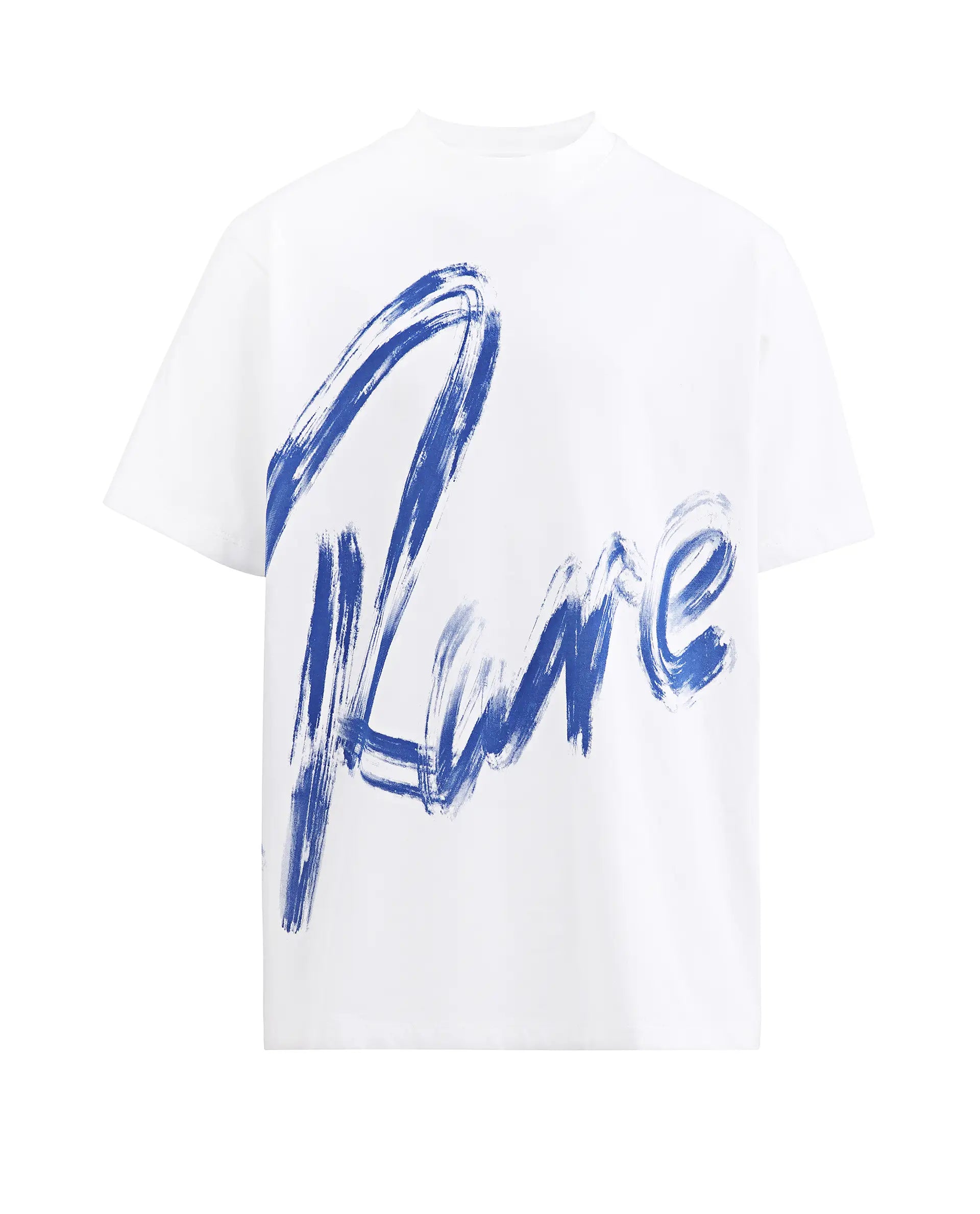 Rare Ones Kids Moro-K White Cotton Blend Fabric Pull-On Closure Pigment Print Regular Fit T-Shirt