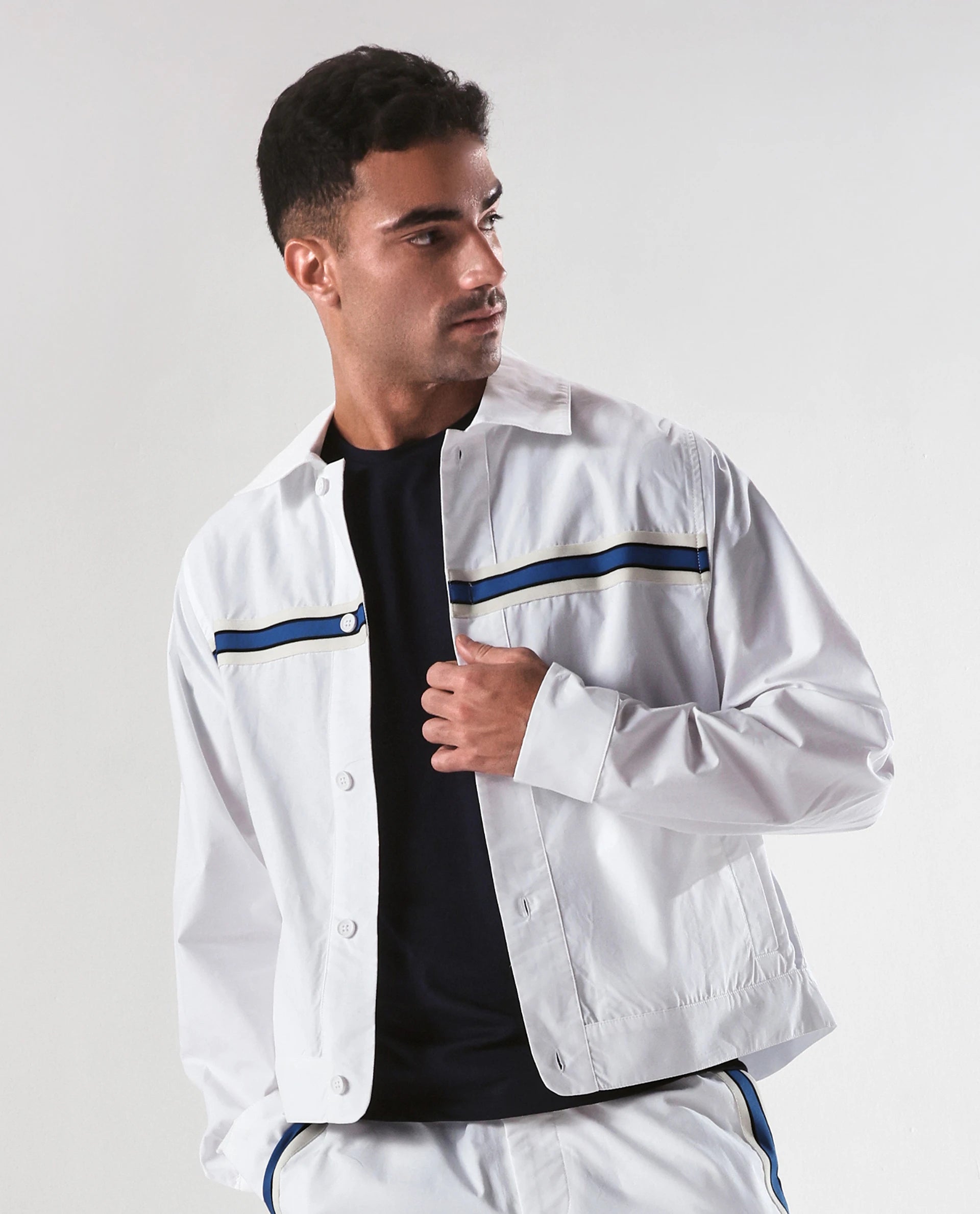 Rare Rabbit Men's Macon-S White Cotton Plain Regular Fit Full Sleeve Collared Shirt