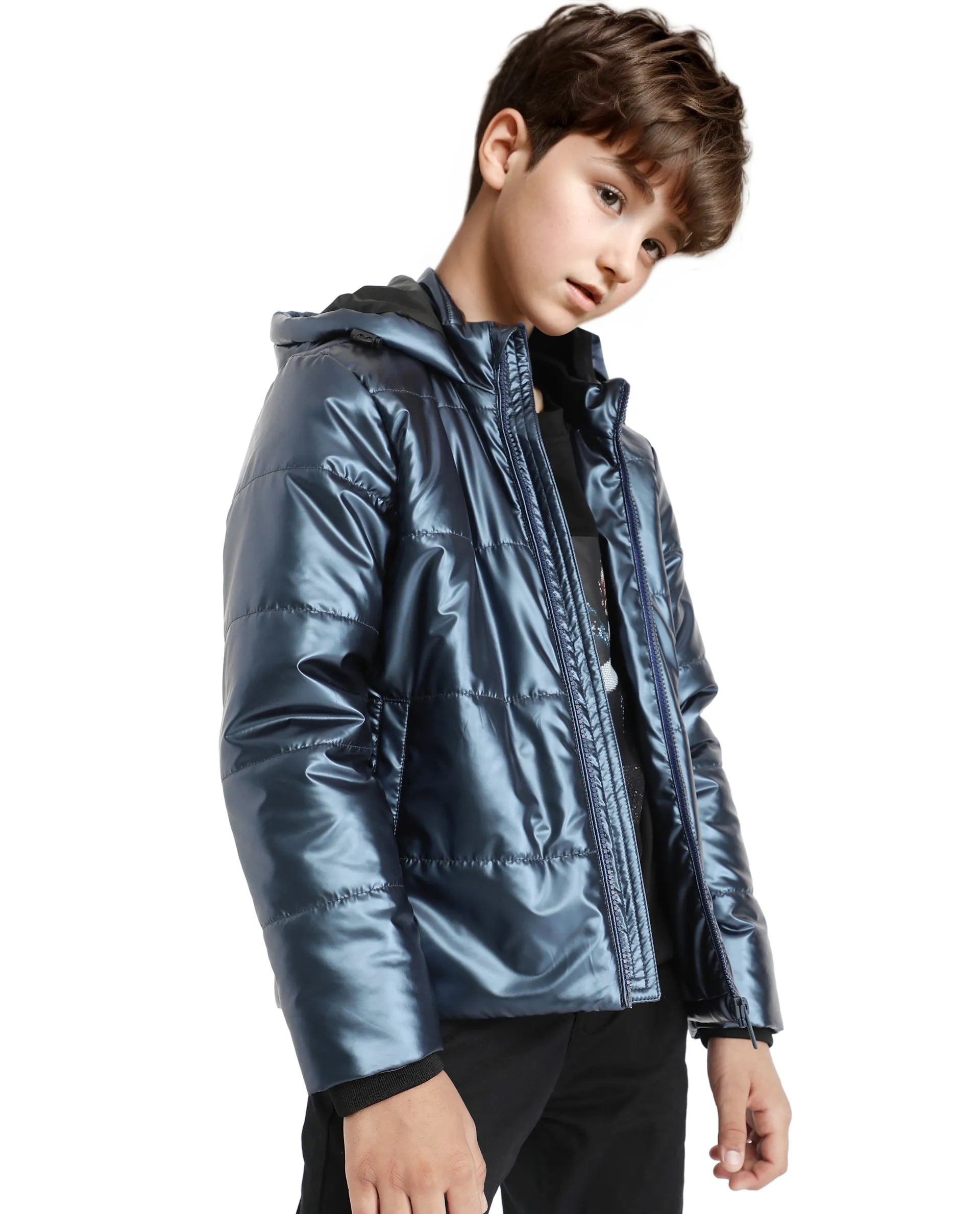 Rare Ones Kids Napier Flouroscent Purple Polyester Full Sleeve Solid Jacket