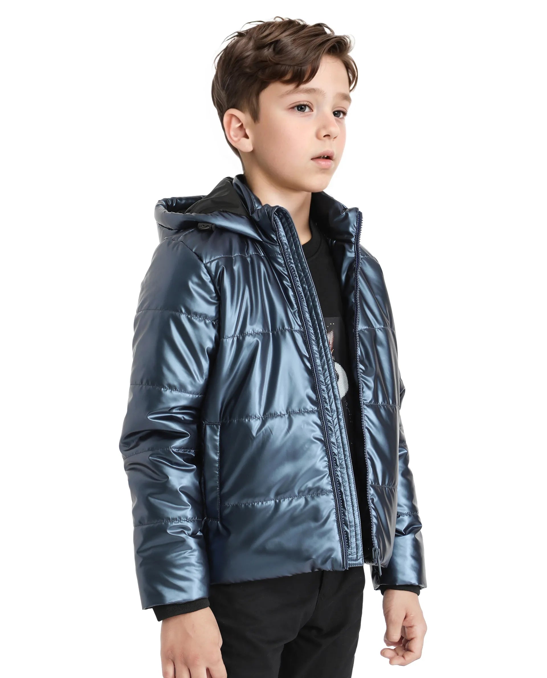 Rare Ones Kids Napier Flouroscent Purple Polyester Full Sleeve Solid Jacket