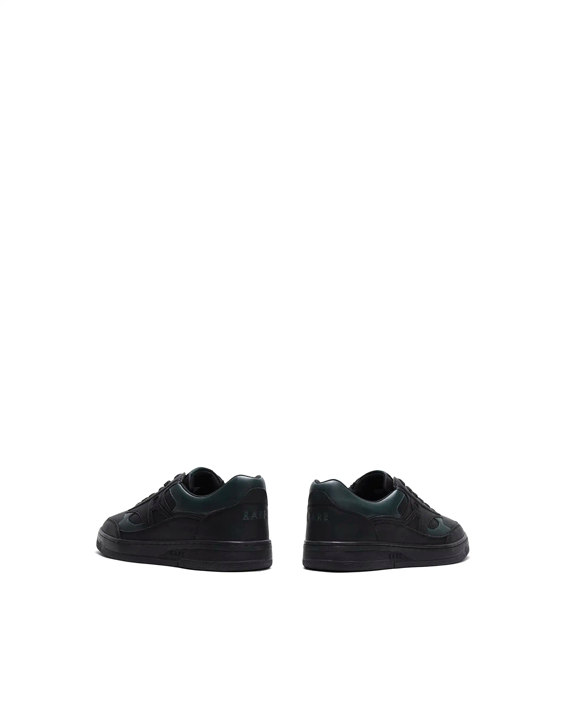 Rarez Men's Navo Black Micro Fiber Sneaker