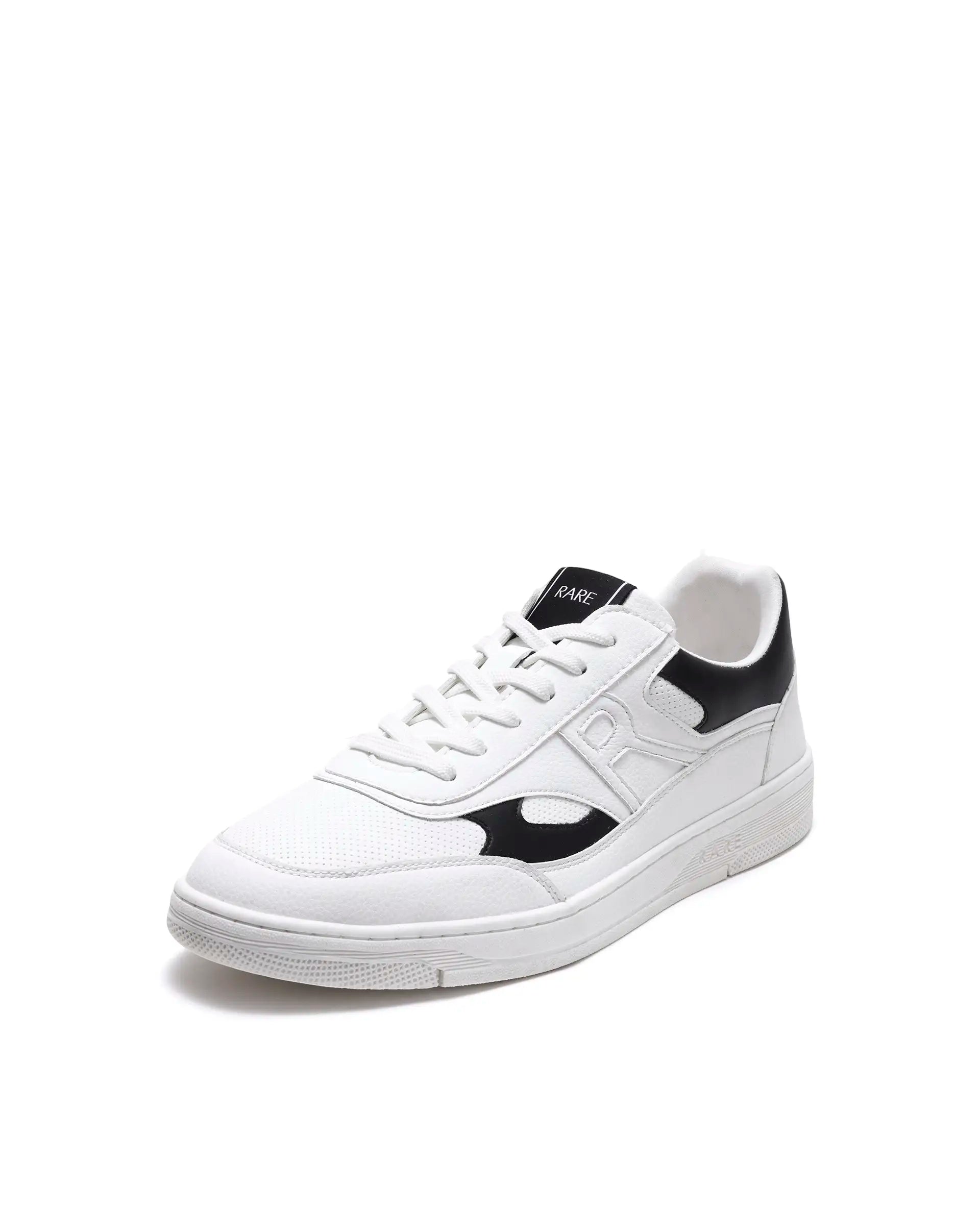 Rarez Men's Navo White/Black Micro Fiber Sneaker