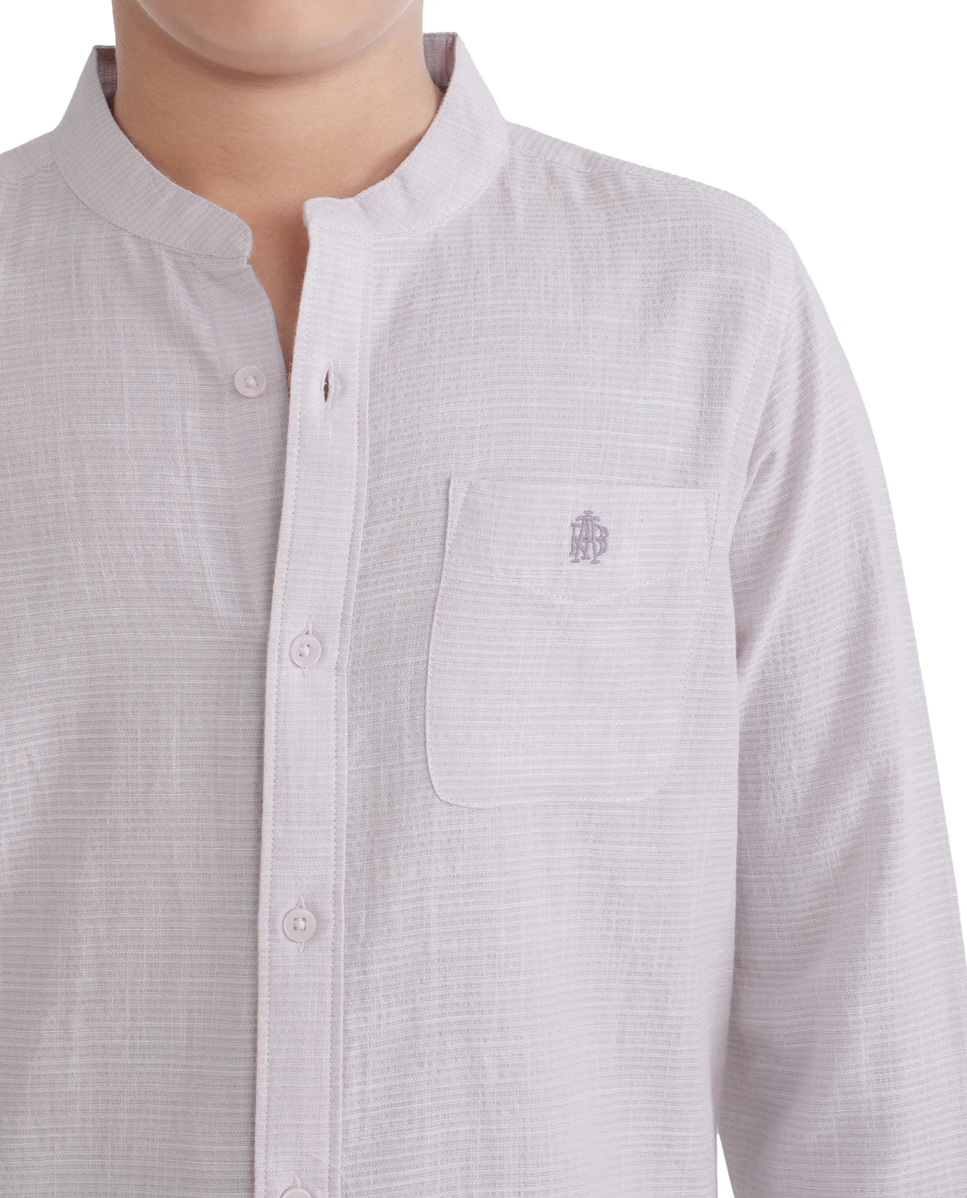 Rare Ones Kids Nexo Purple Cotton Half Sleeve Button Striped Regular Fit Shirt