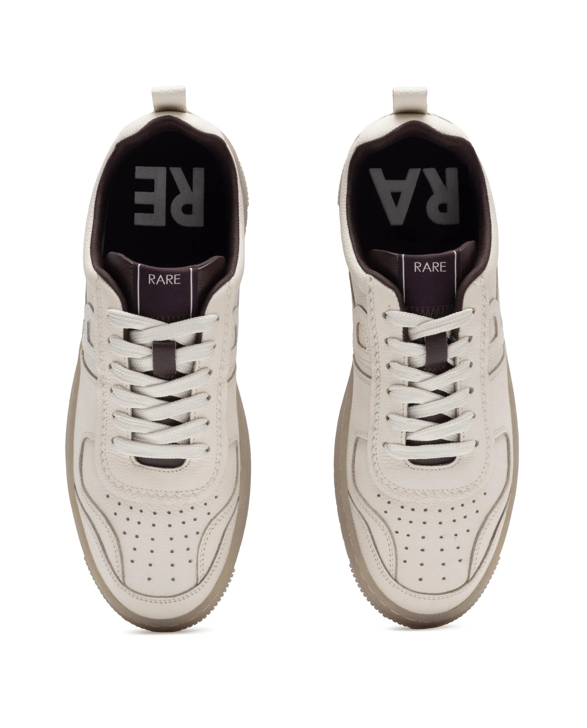 Rare Rabbit Men's Nigel Beige Lace-Up Closure Sneaker