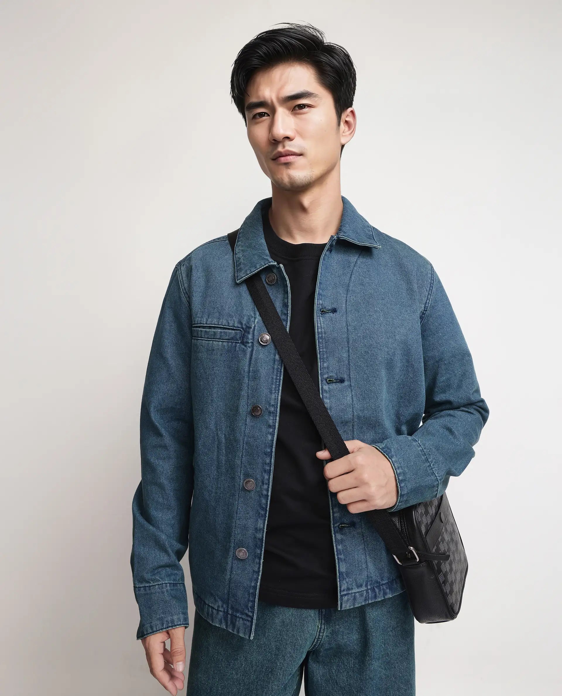 Rare Rabbit Men Nio Green Cotton Fabric Collared Neck Jacket