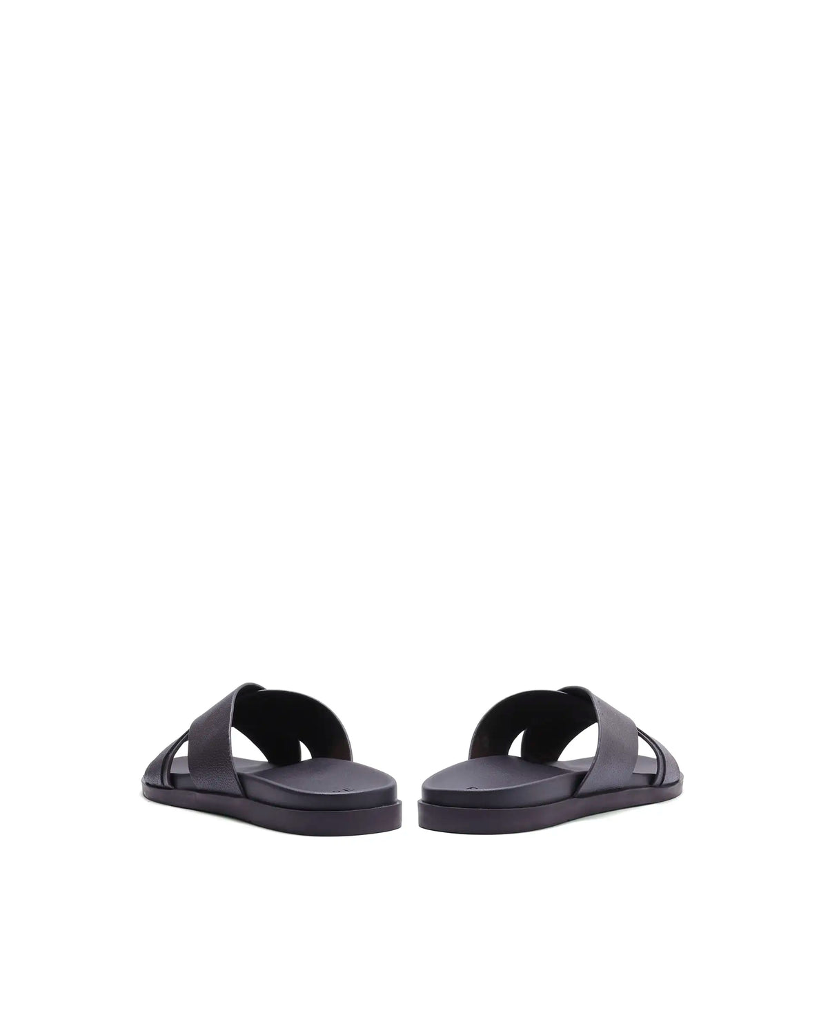 Rarez Men's Niro Dark Prune Leather Regular Sandal