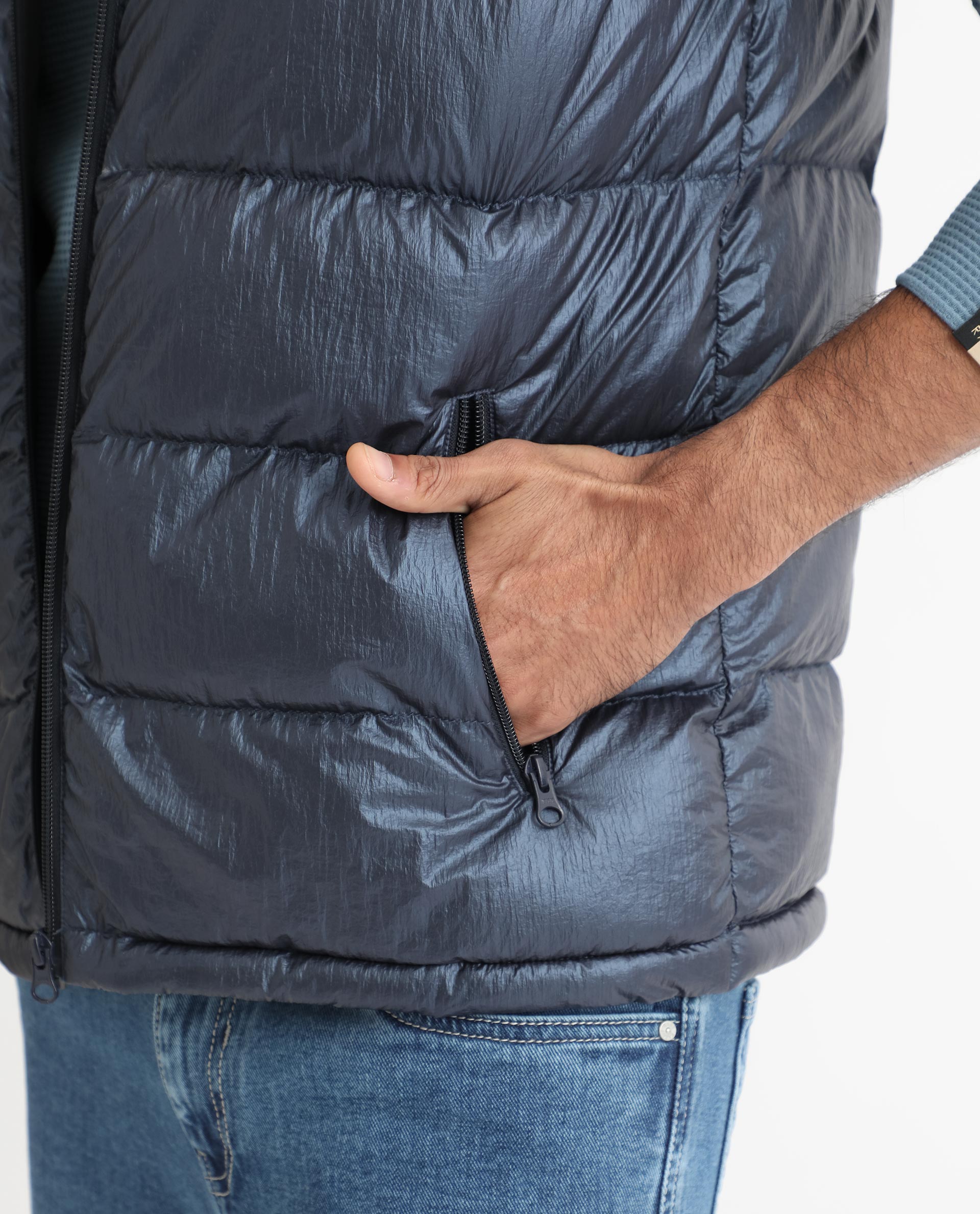 Rare Rabbit Mens Sven Teal Sweatshirt Cotton Polyester Fabric Round Neck Knitted Full Sleeves Comfortable Fit