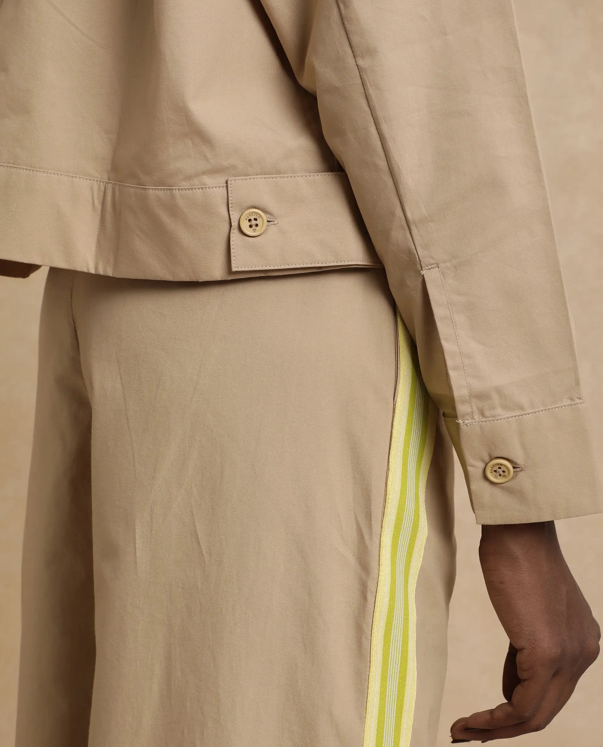 Rareism Women's Nocam S Beige Cotton Spread Collar Plain Cuffed Sleeve Relaxed Fit Shirt