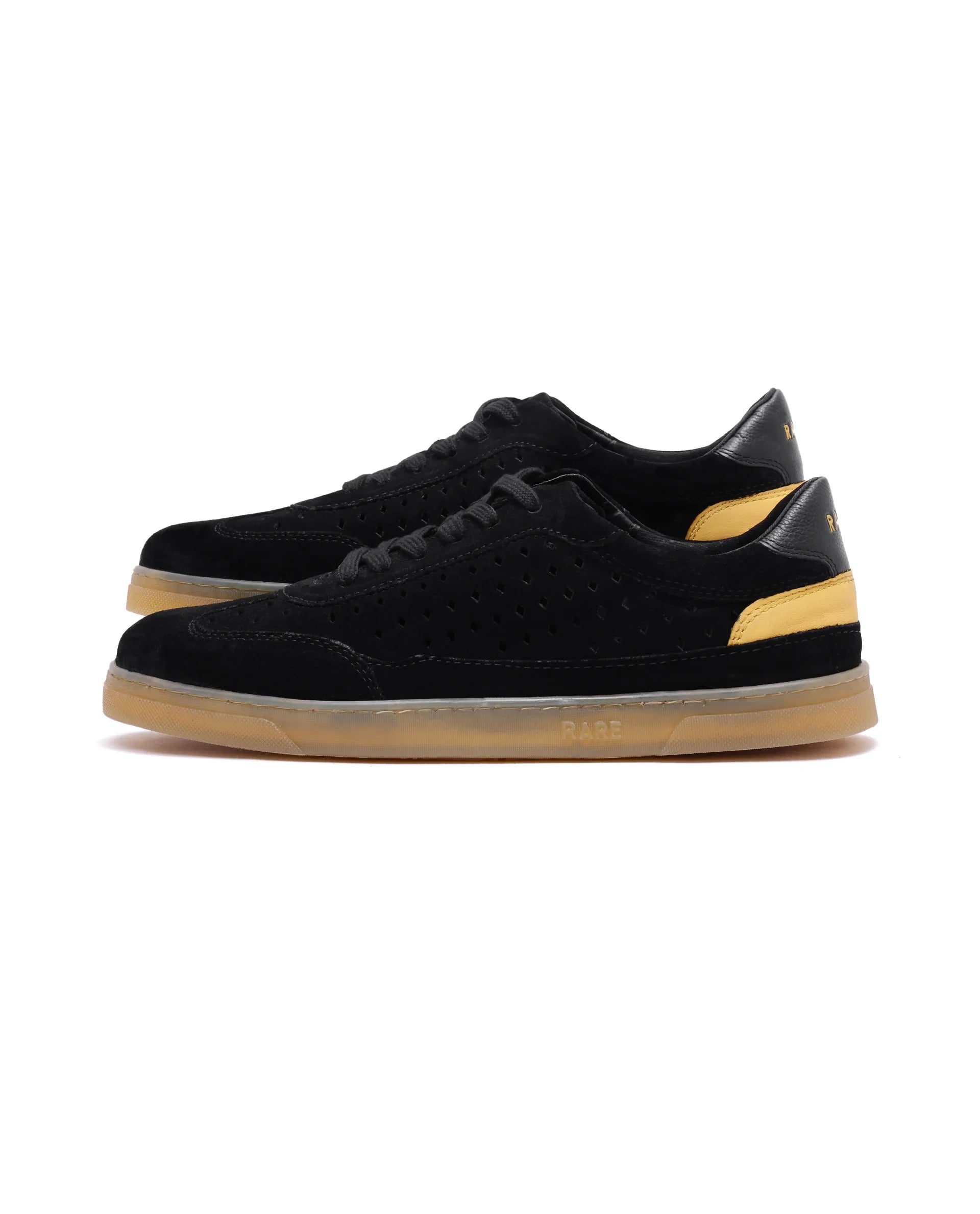 Rare Rabbit Men Norma Black Suede Lace-Up Closure Sneaker