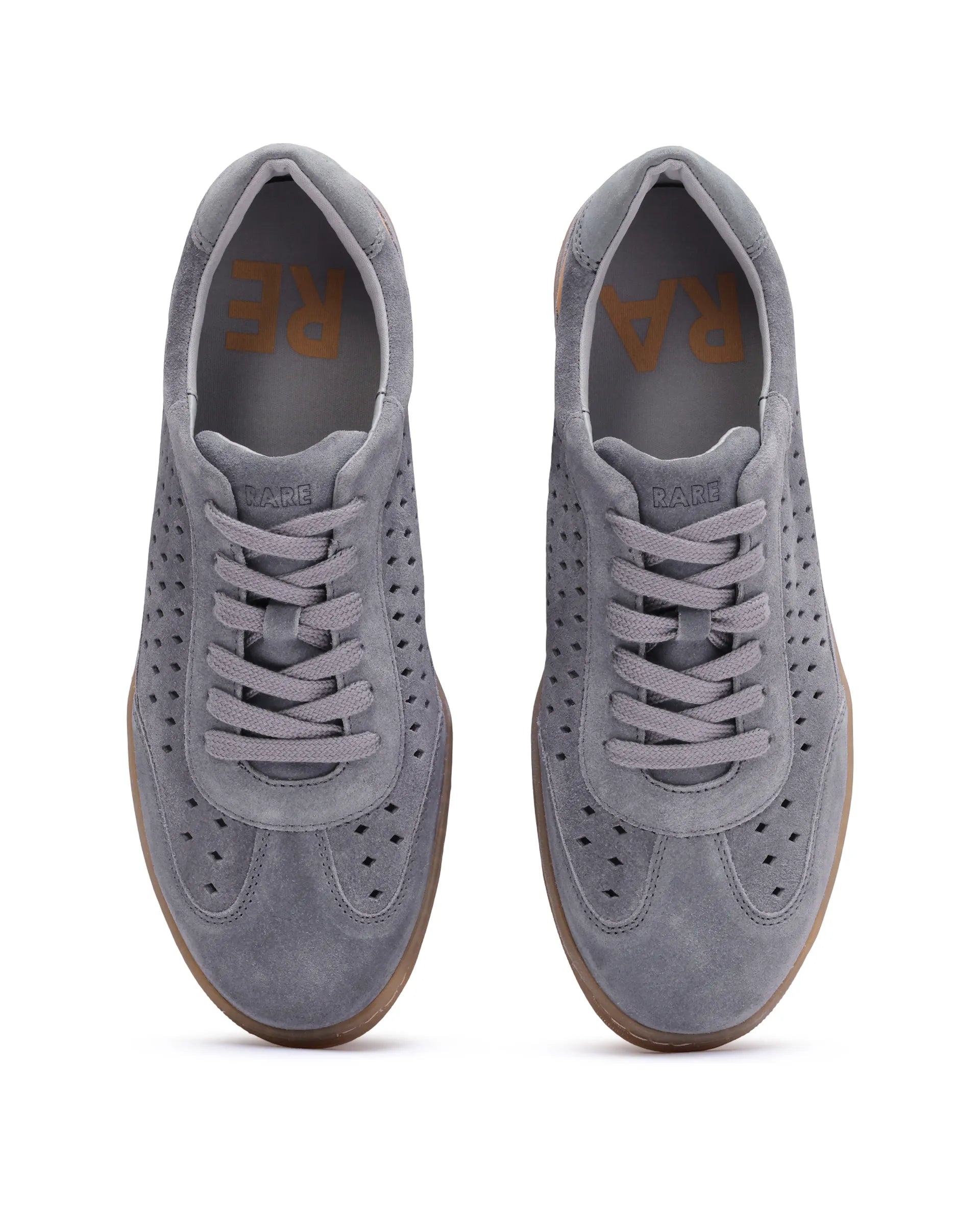 Rare Rabbit Men Norma Grey Suede Lace-Up Closure Sneaker