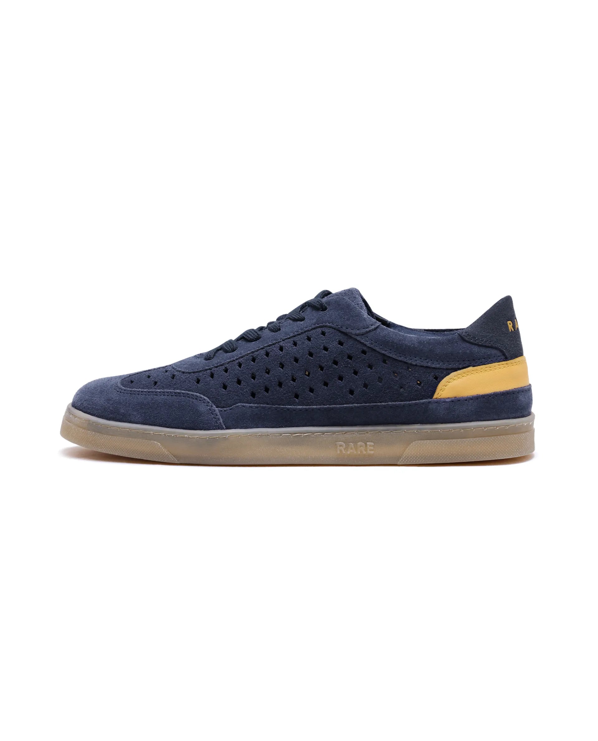 Rare Rabbit Men Norma Navy Suede Lace-Up Closure Sneaker