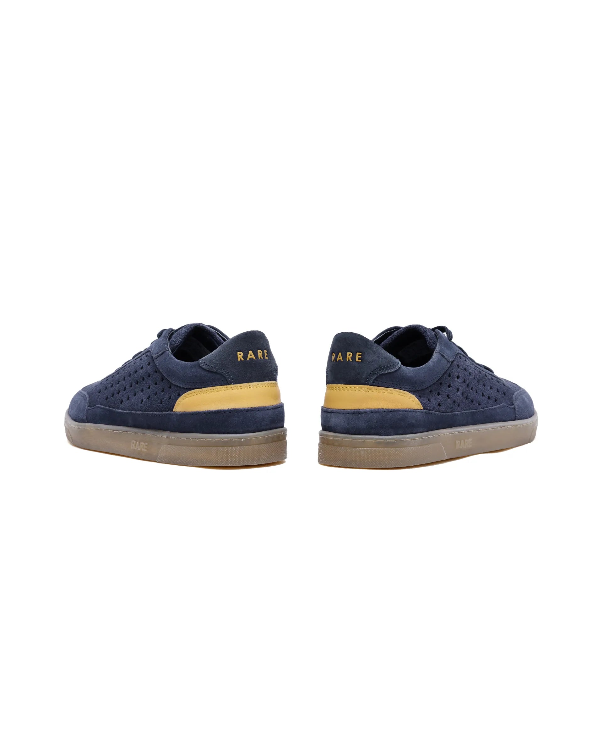 Rare Rabbit Men Norma Navy Suede Lace-Up Closure Sneaker