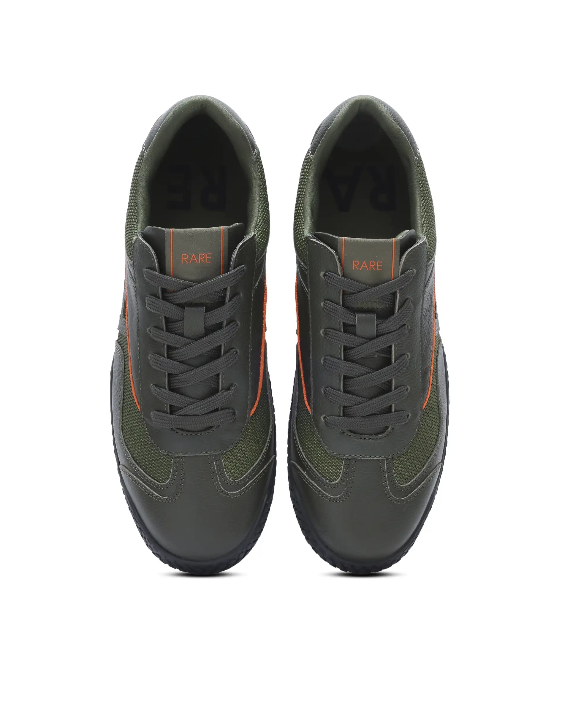 Rarez Men's Nosta Olive Leather Sneaker