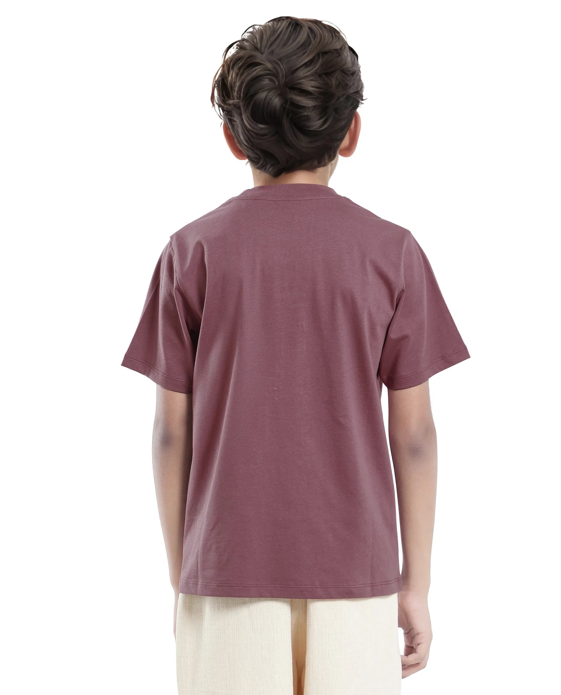 Rare Ones Kids Nova Pink Cotton Half Sleeve Printed Slip-On Closure Regular Fit T-Shirt