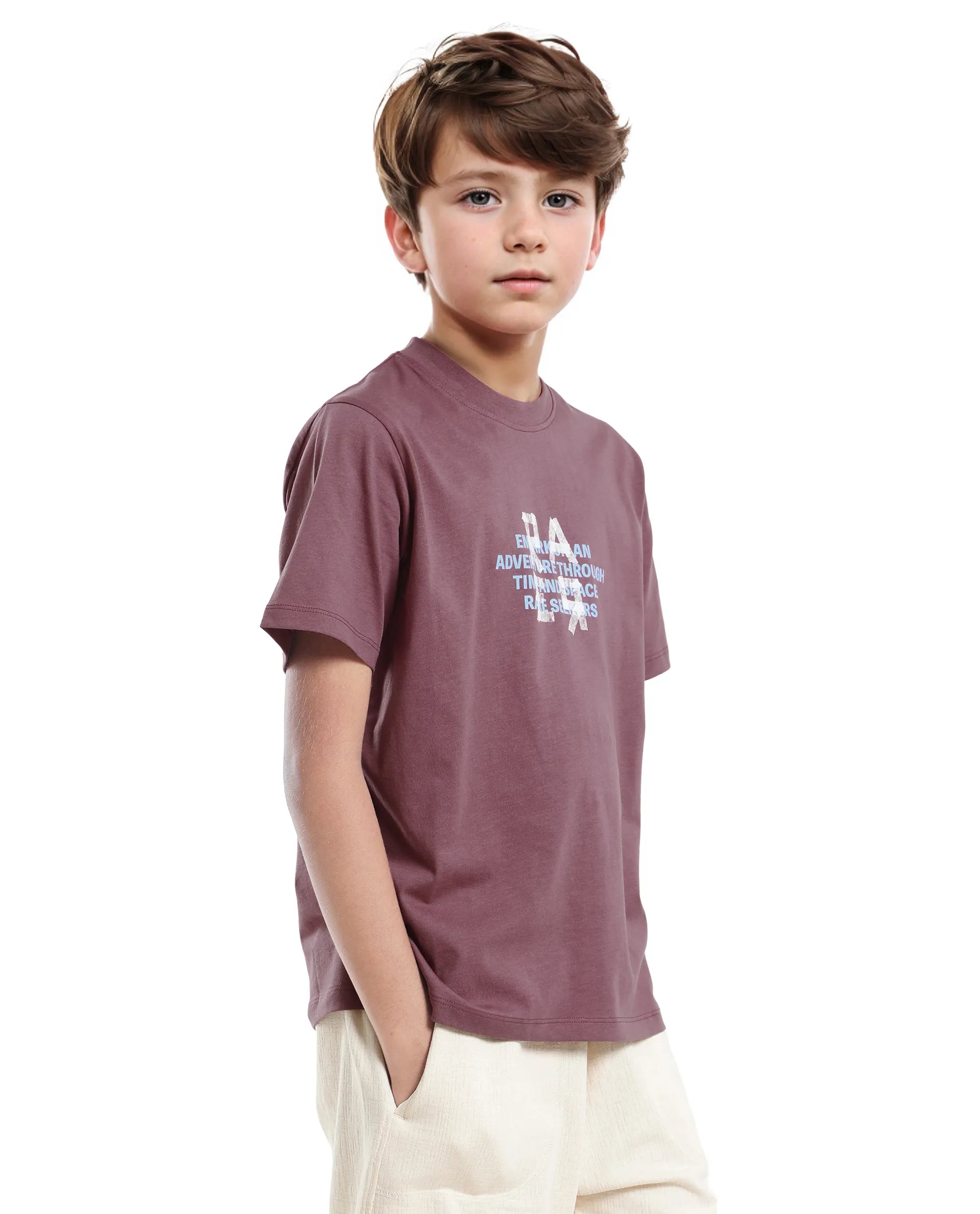 Rare Ones Kids Nova Pink Cotton Half Sleeve Printed Slip-On Closure Regular Fit T-Shirt