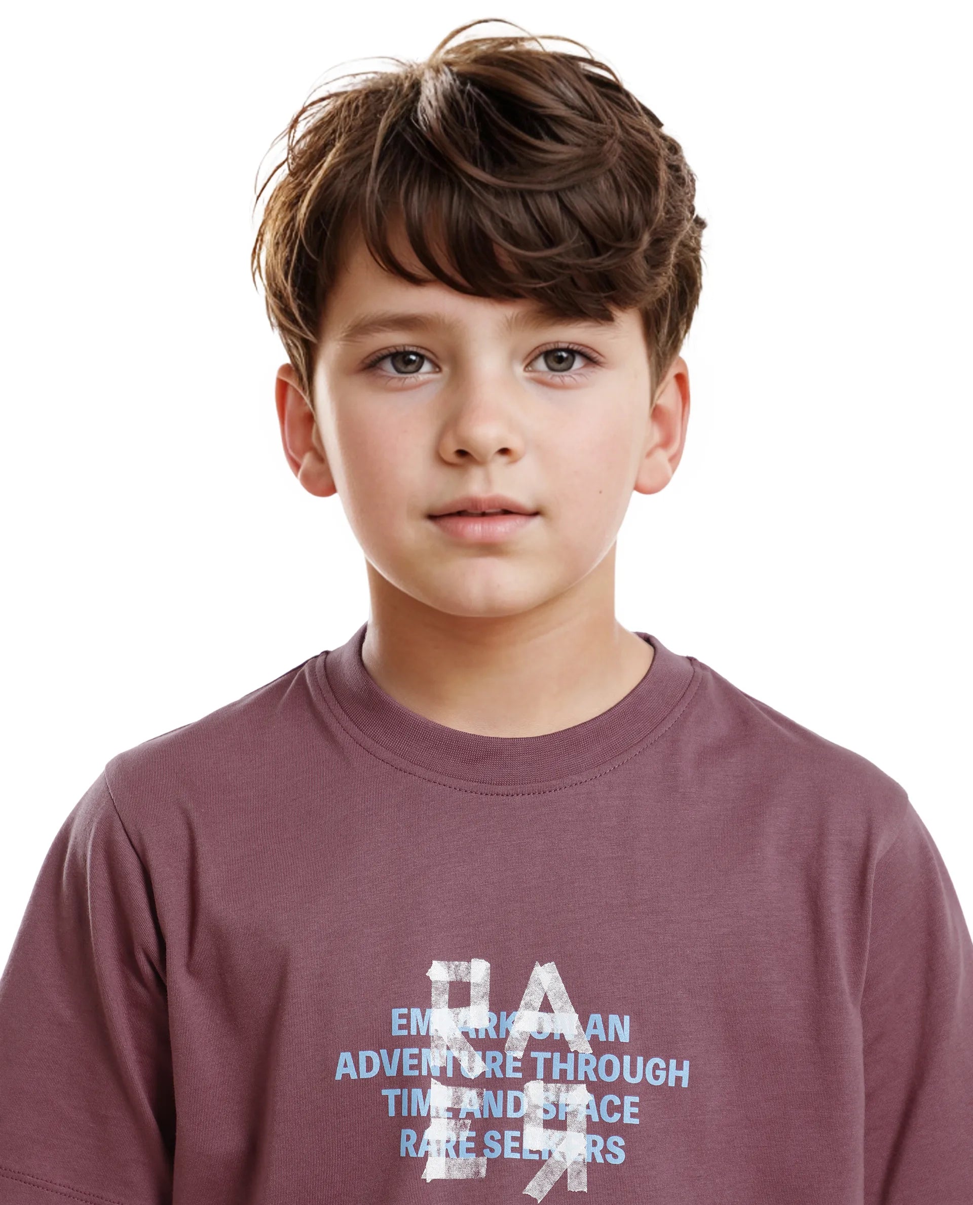 Rare Ones Kids Nova Pink Cotton Half Sleeve Printed Slip-On Closure Regular Fit T-Shirt