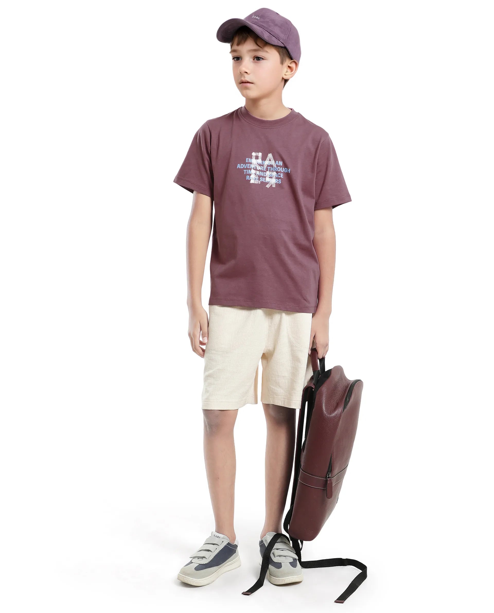 Rare Ones Kids Nova Pink Cotton Half Sleeve Printed Slip-On Closure Regular Fit T-Shirt