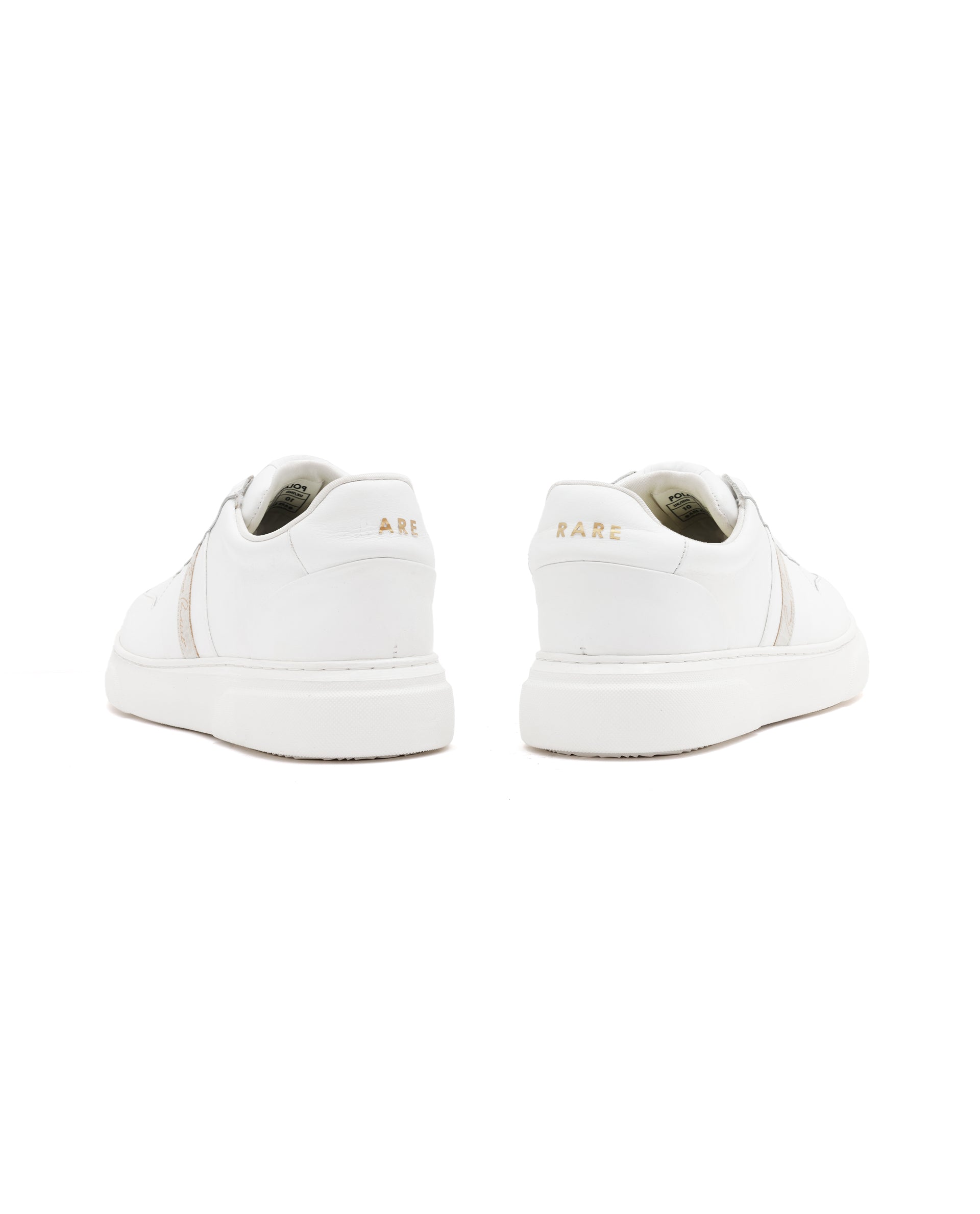 Rare Rabbit Mens Polaris White Round Toe Low Top Lace-Up Sneaker Shoes