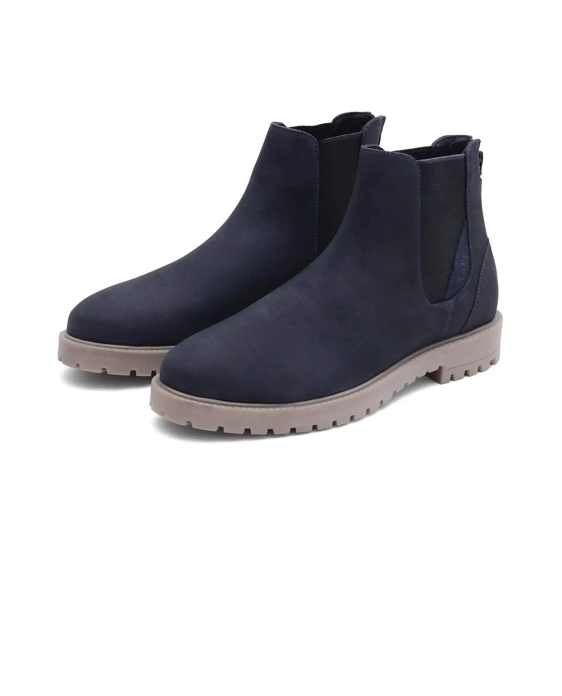 Rare Rabbit Men's Gum Pro Navy Classic Chelsea Boot