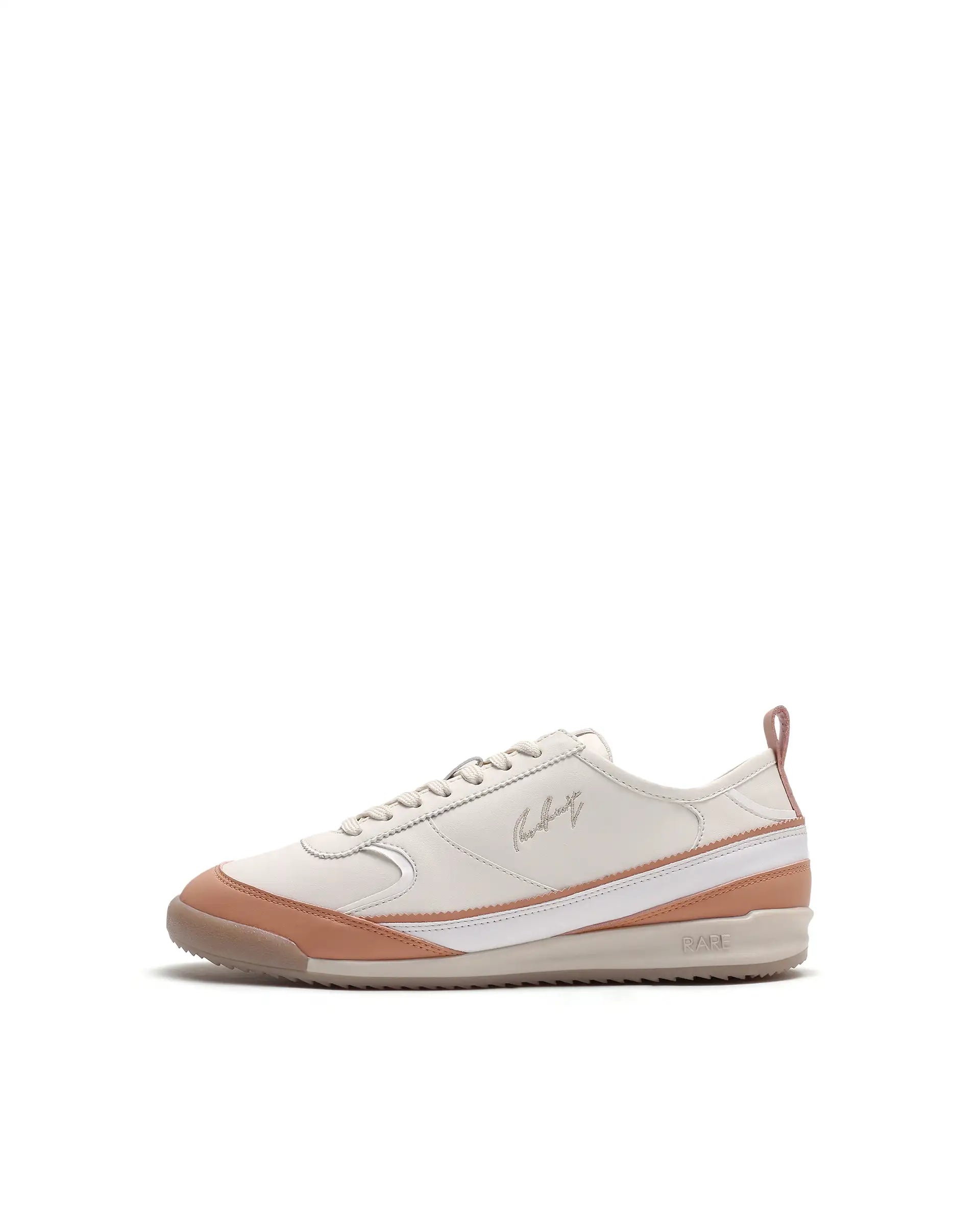 Rare Rabbit Men's Omex Orange Micro Fiber Sneaker