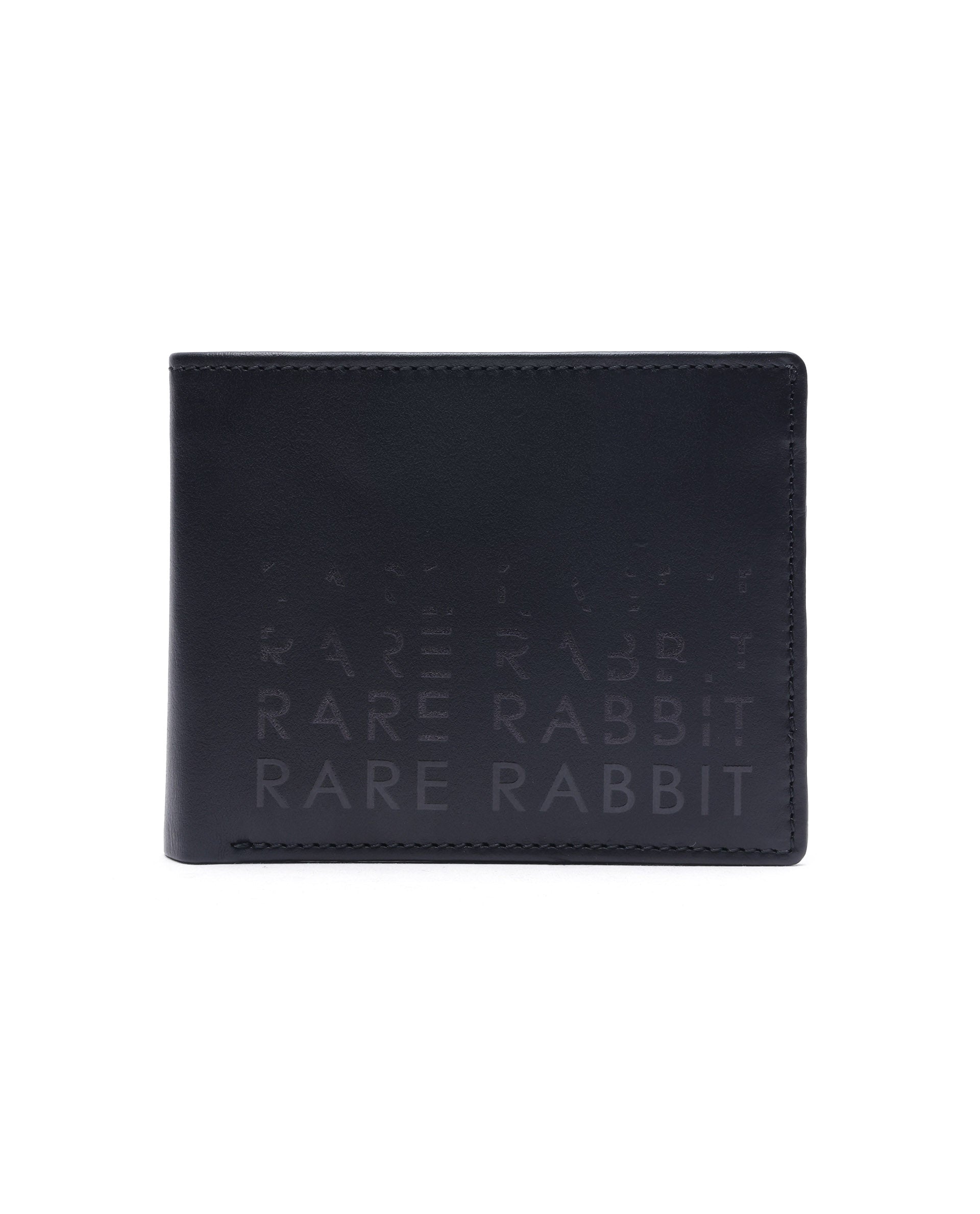Rare Rabbit Men Opal Black Wallet