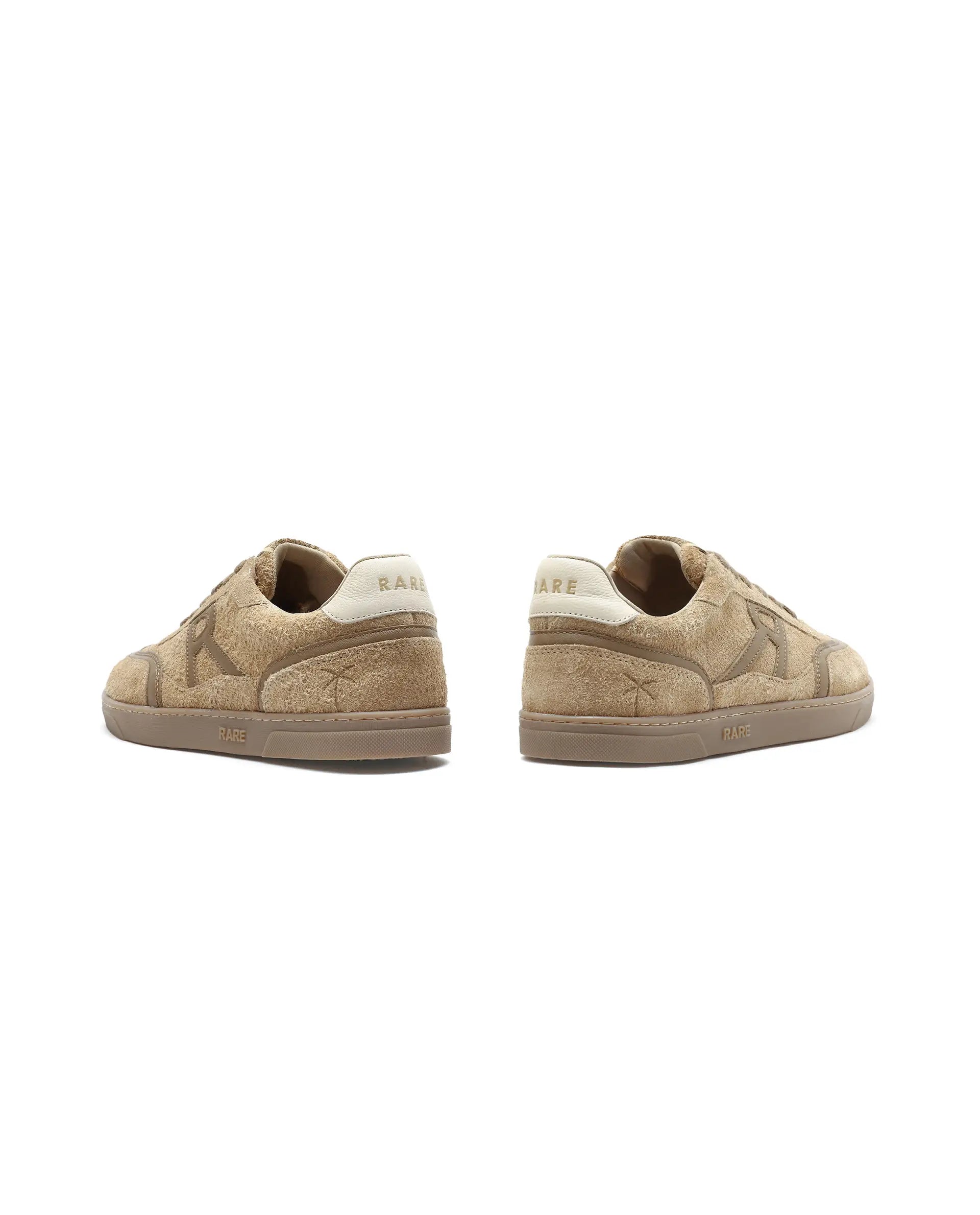 Rare Rabbit Men Orla Beige Lace-Up Closure Suede Sneaker