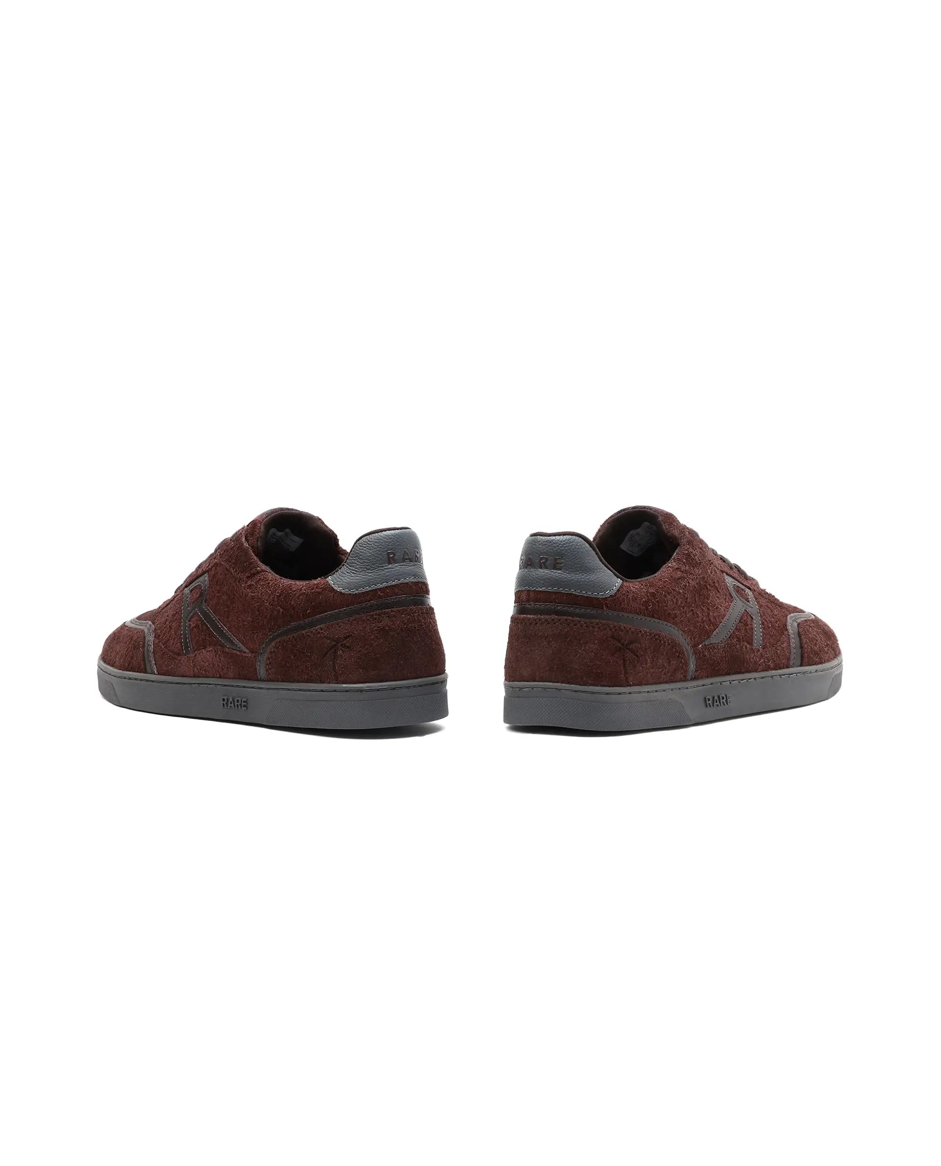 Rare Rabbit Men Orla Burgundy Lace-Up Closure Suede Sneaker