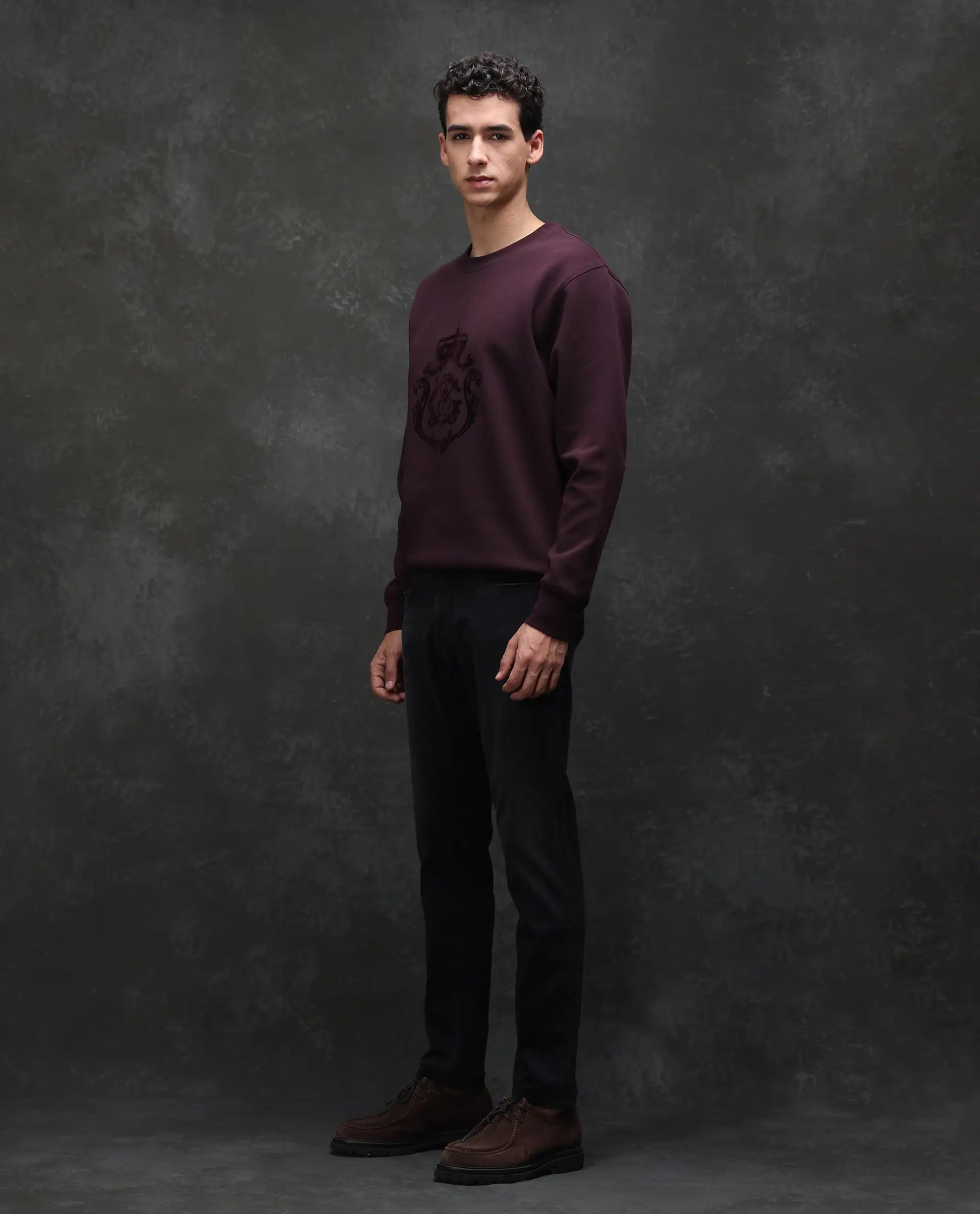 Rare Rabbit Men's Orleans Black Cotton Plain Hawk Slim Fit Jeans